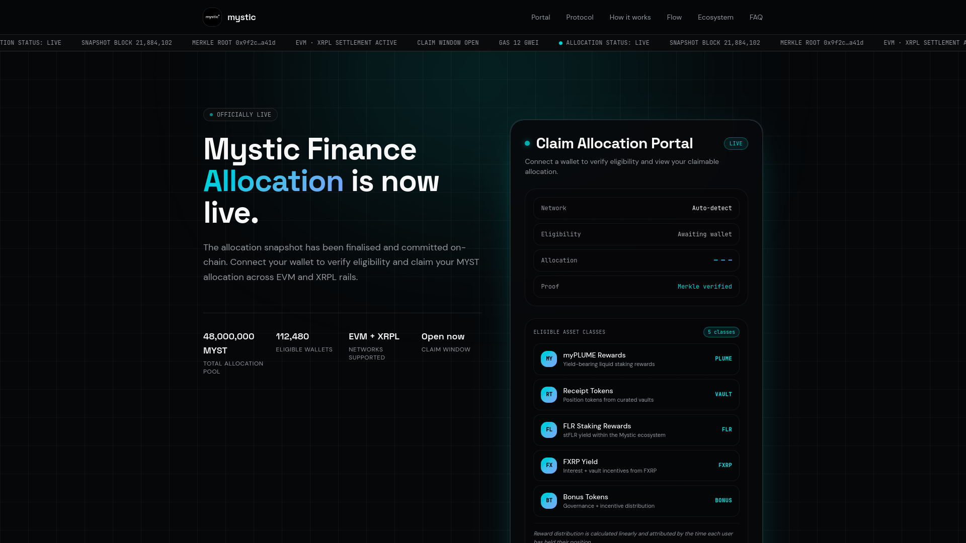 Screenshot of mysticfi.info