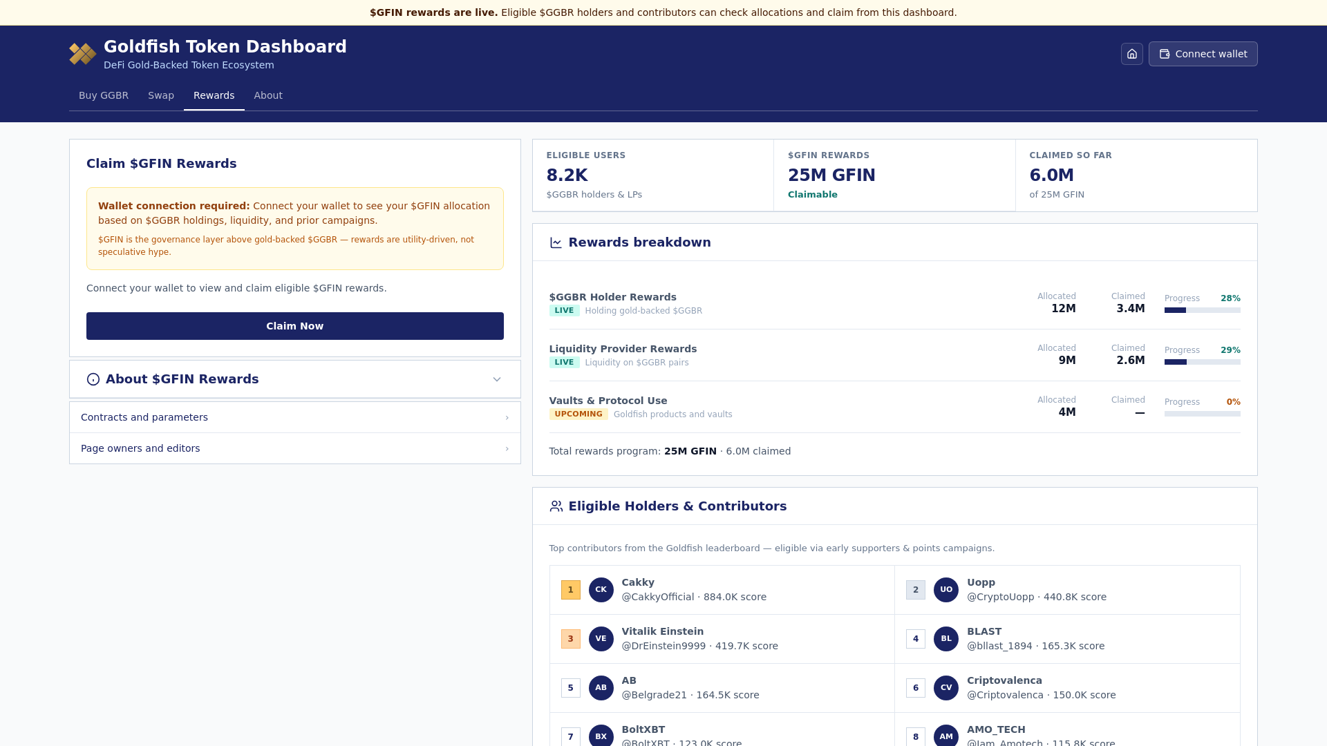 Screenshot of goldfishclaims.com
