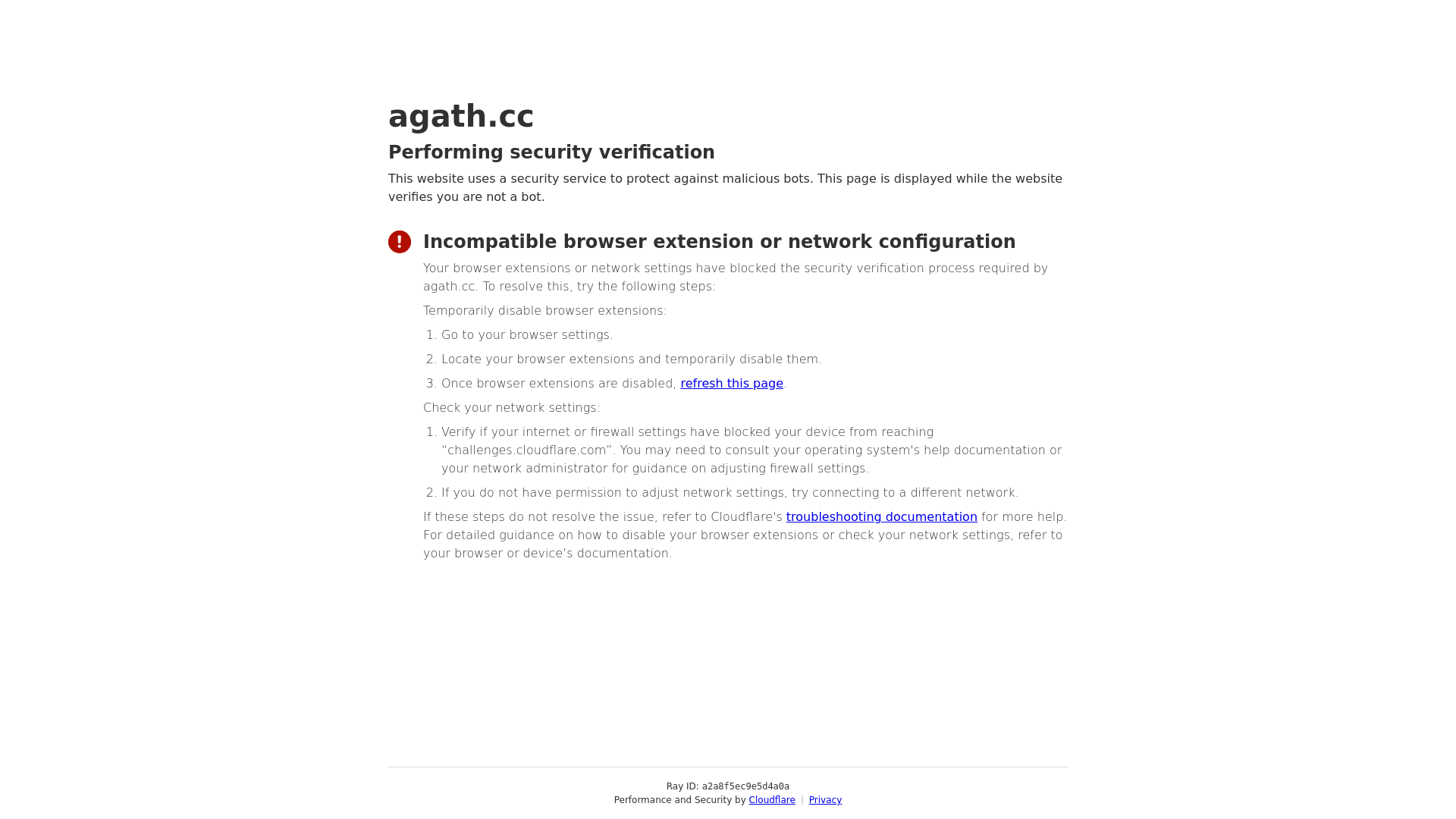 Screenshot of agath.cc