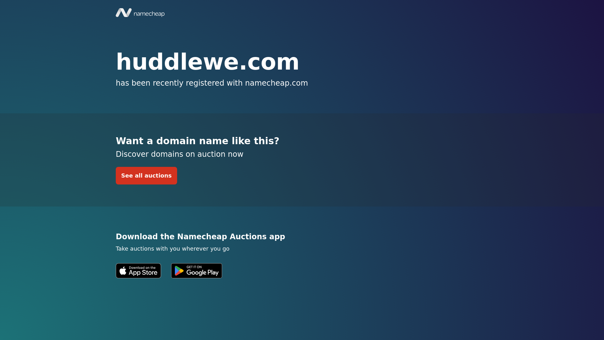 Screenshot of huddlewe.com