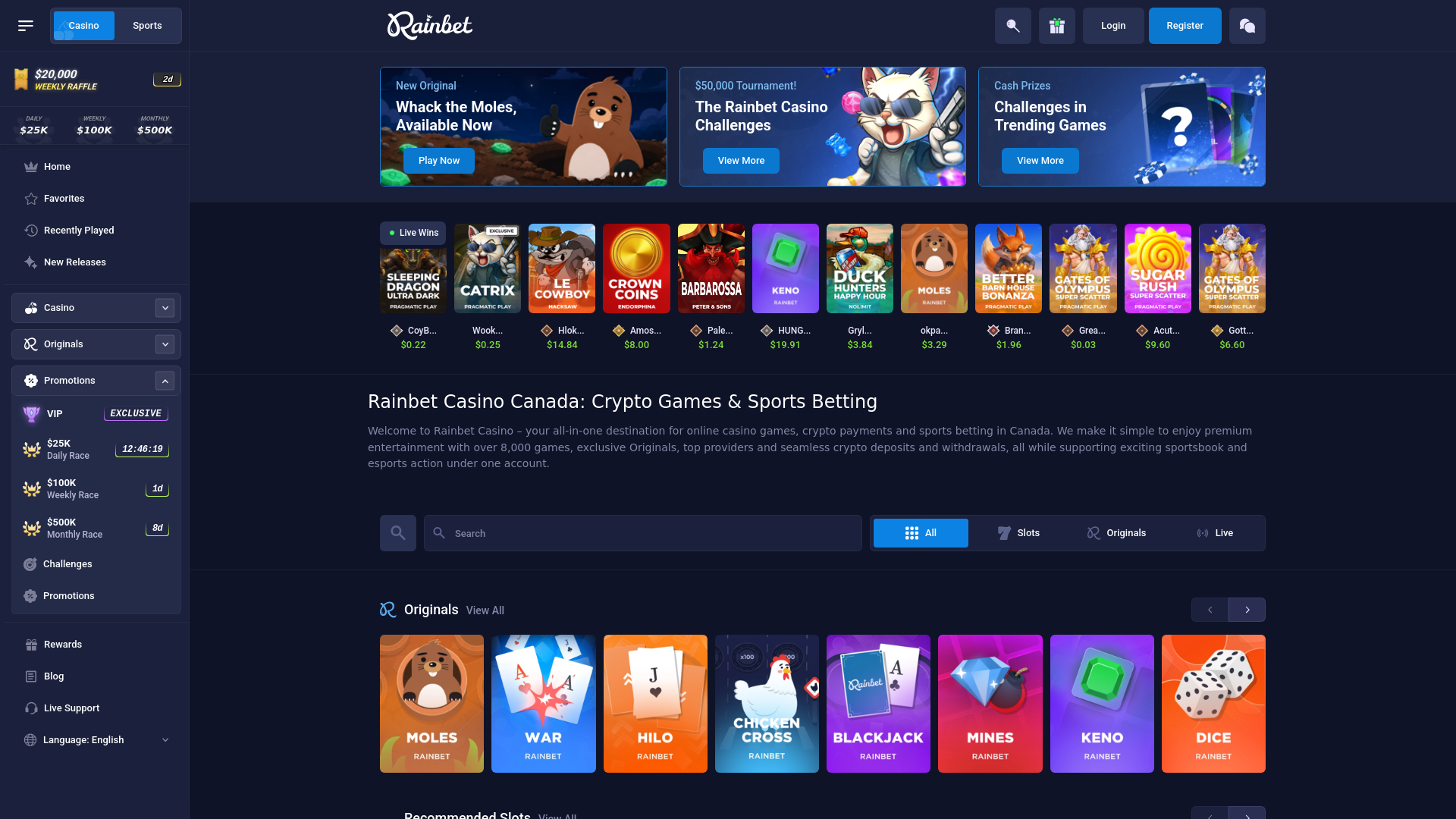 Screenshot of rainbet-winner.com