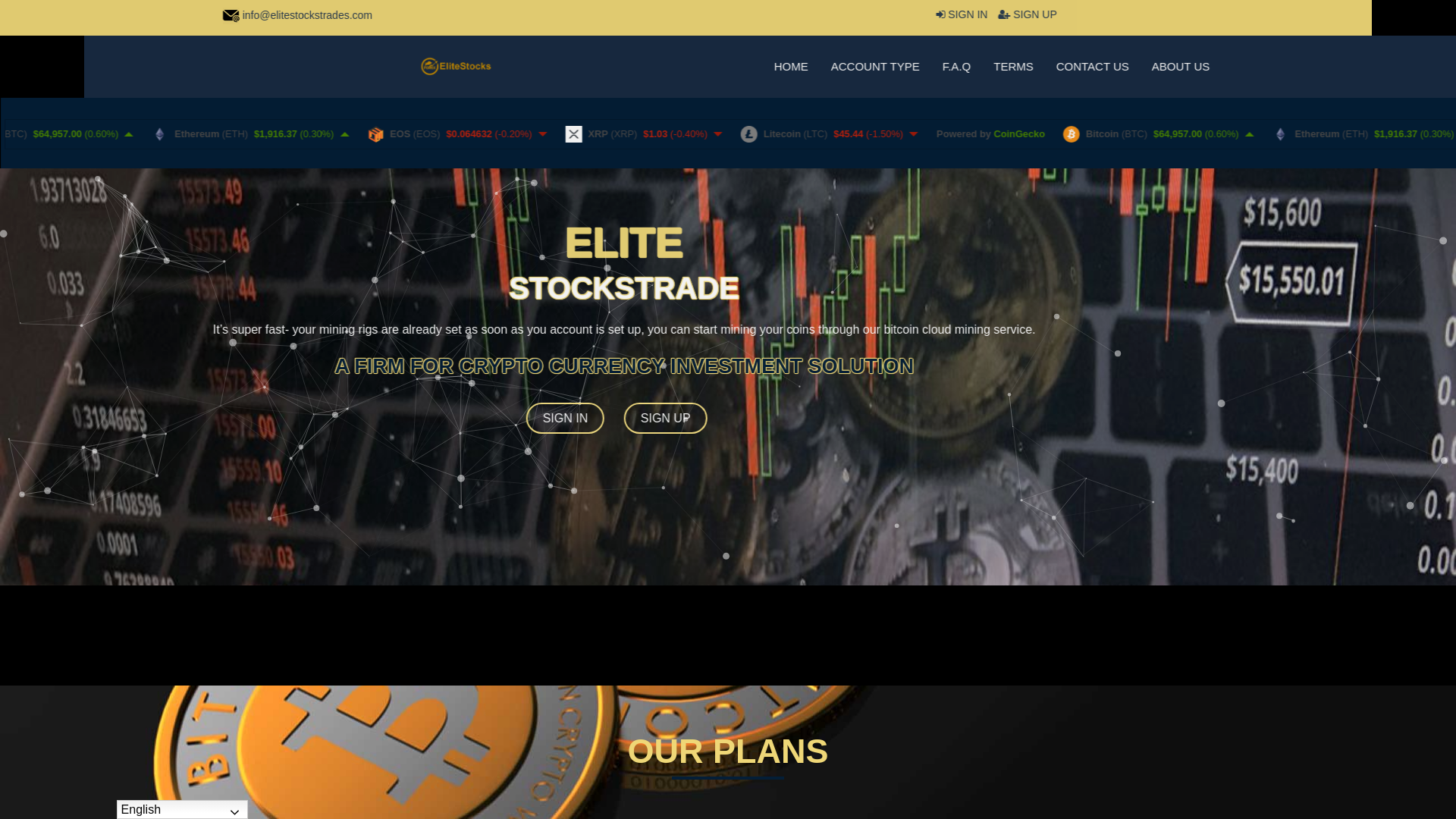 Stored capture of elitestocktrader.net