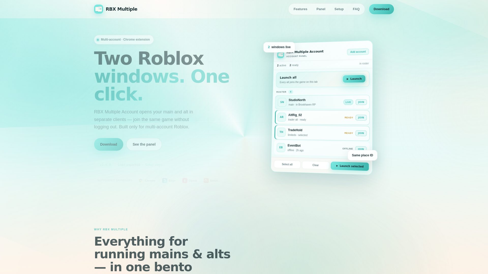 Screenshot of rbxmultiple.at