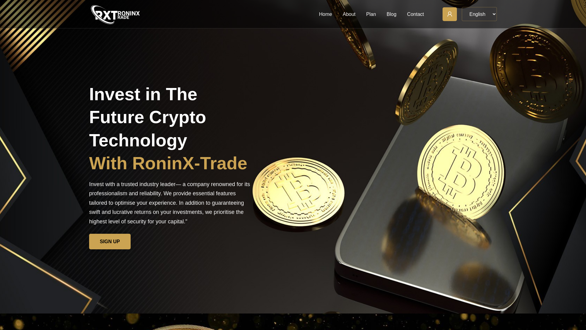 Screenshot of roninx-trade.com.crystalforte.com