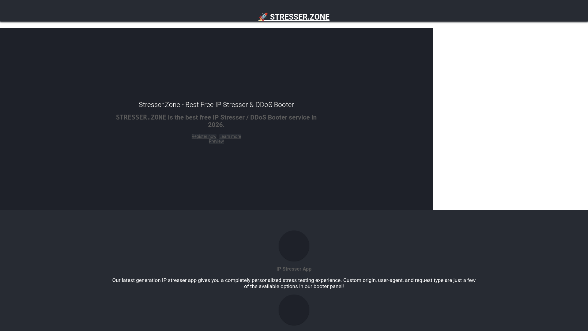 Screenshot of stresse.zone