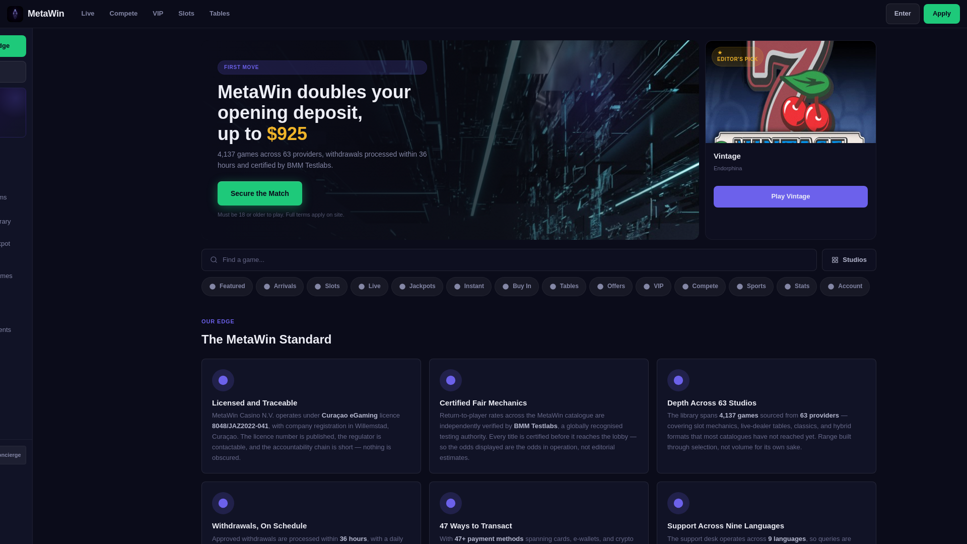 Screenshot of metawin-au.com