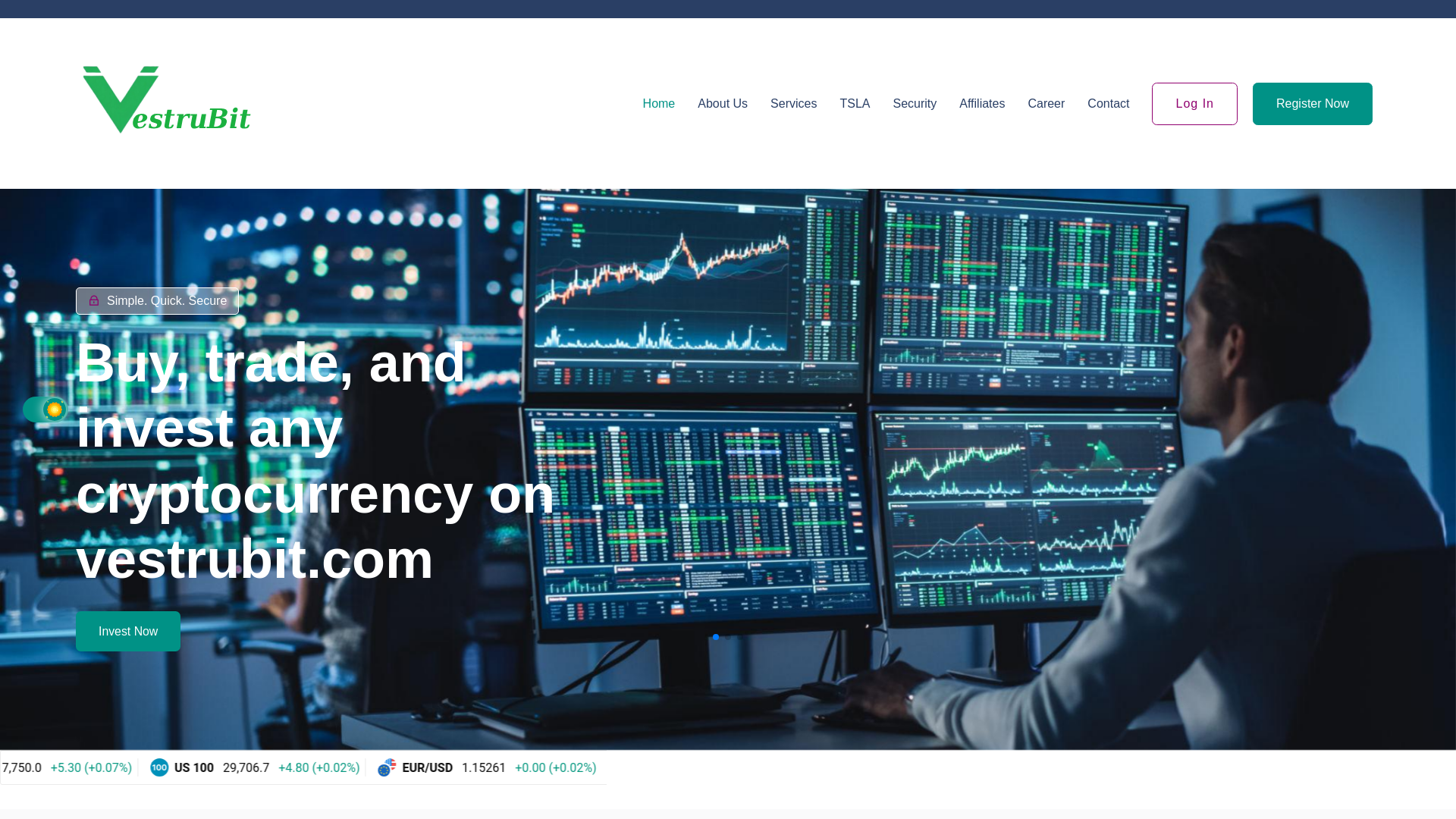 Screenshot of vestrubit.com
