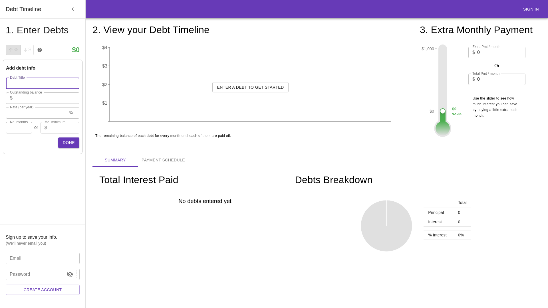 Stored capture of debttimeline.com