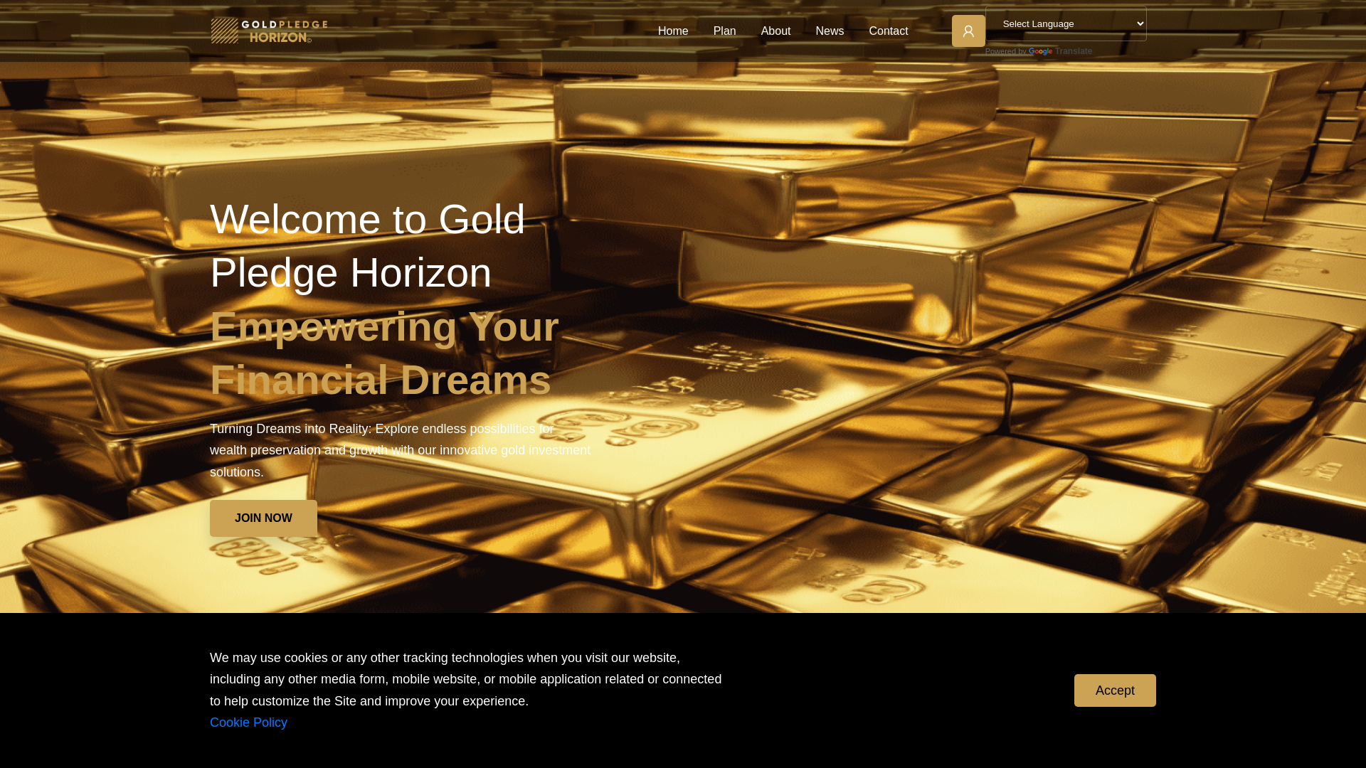 Stored capture of goldpledgehorizon.com