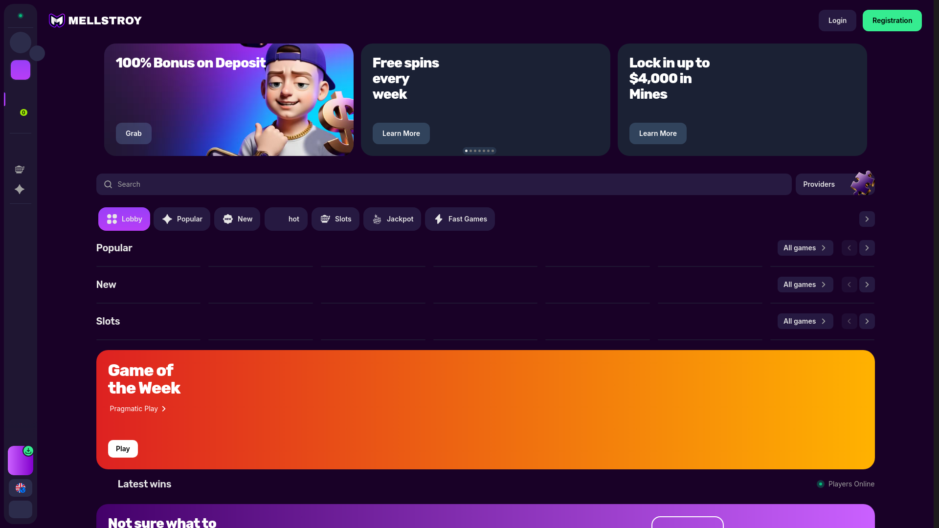 Screenshot of mellgame.xyz