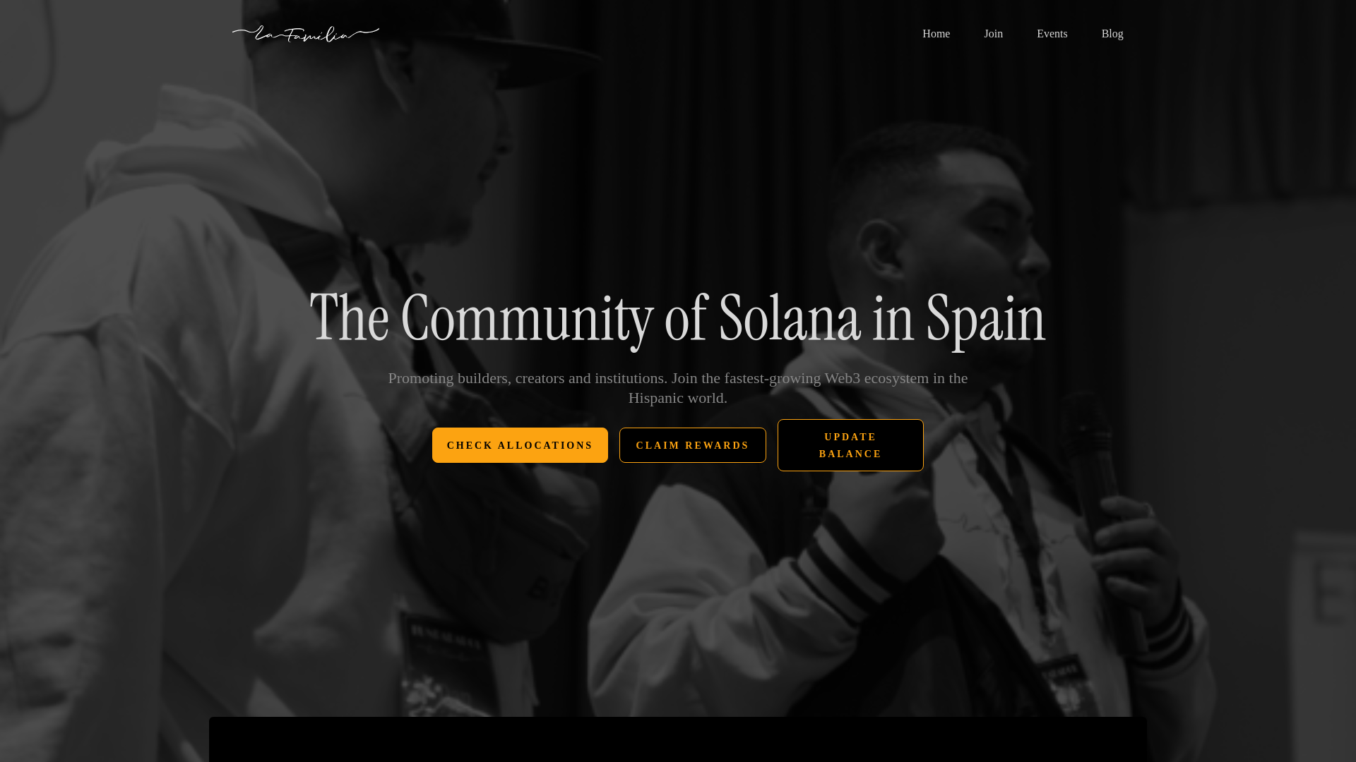 Screenshot of lafamilia-hub.live