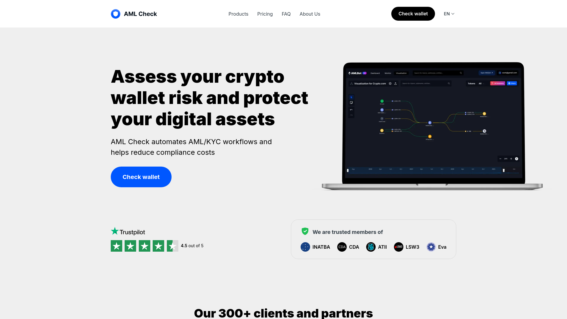 Screenshot of cryptoamlcontrol.com