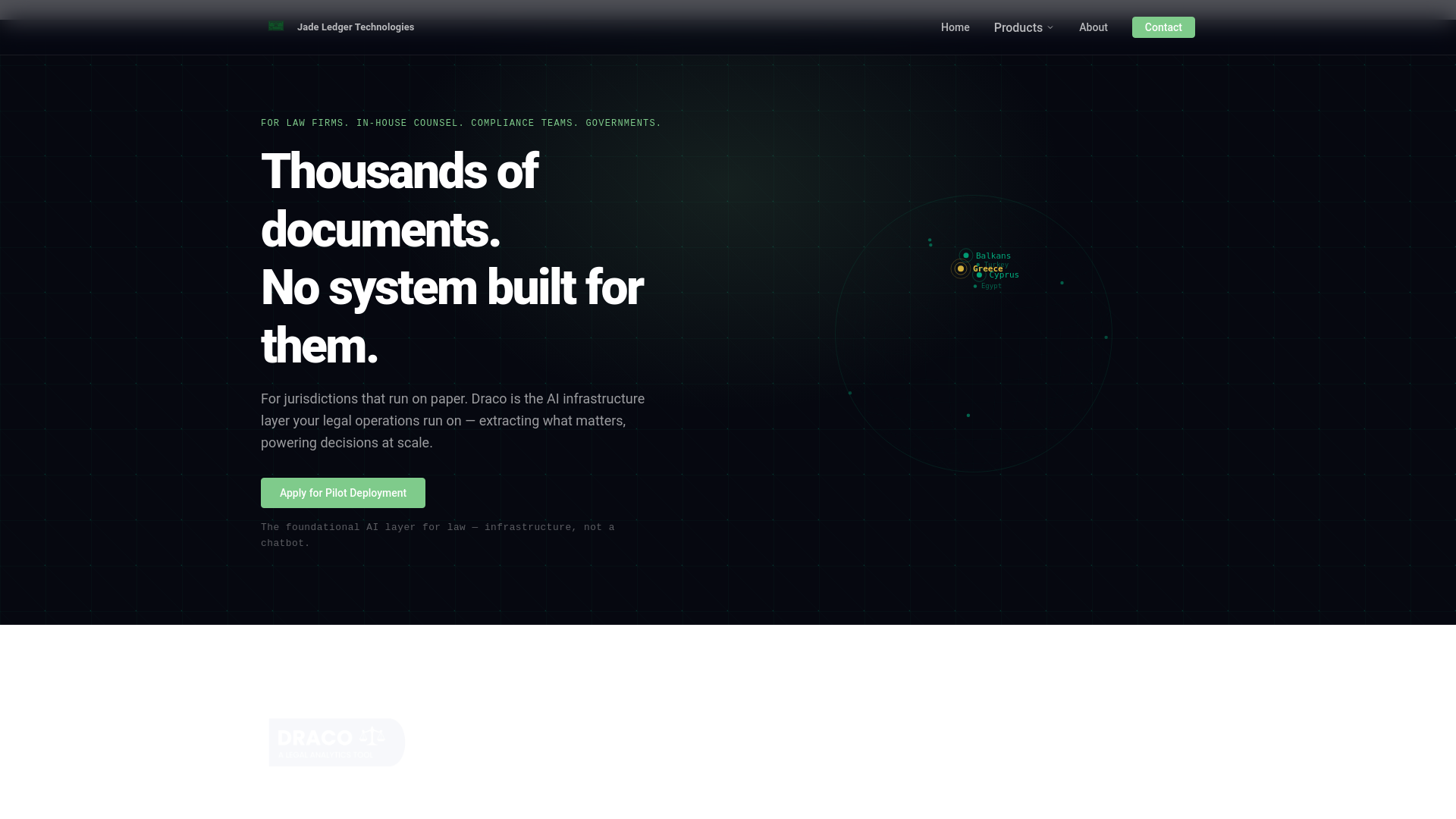 Screenshot of jadeledger.com