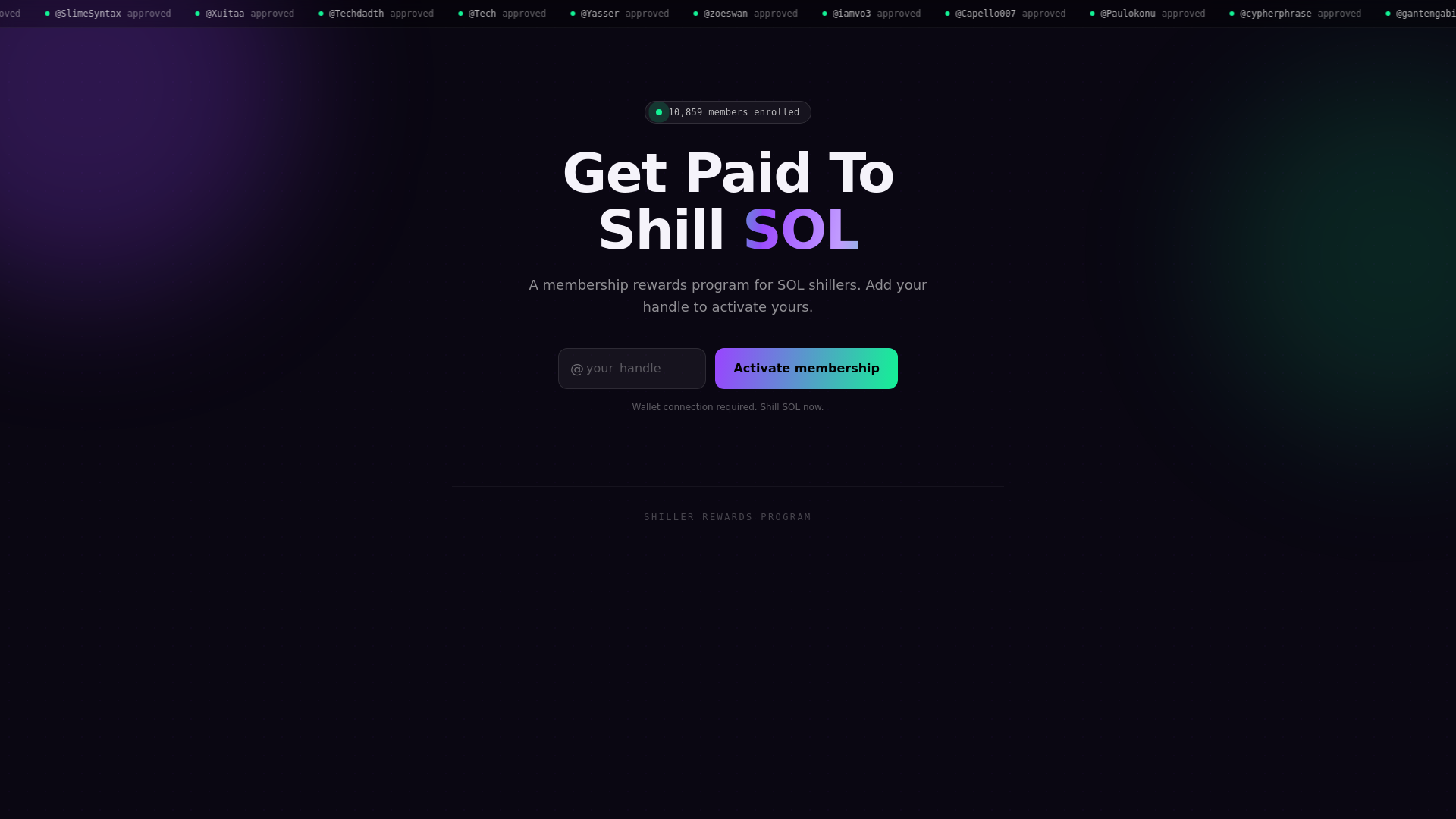 Screenshot of shill-sol.com