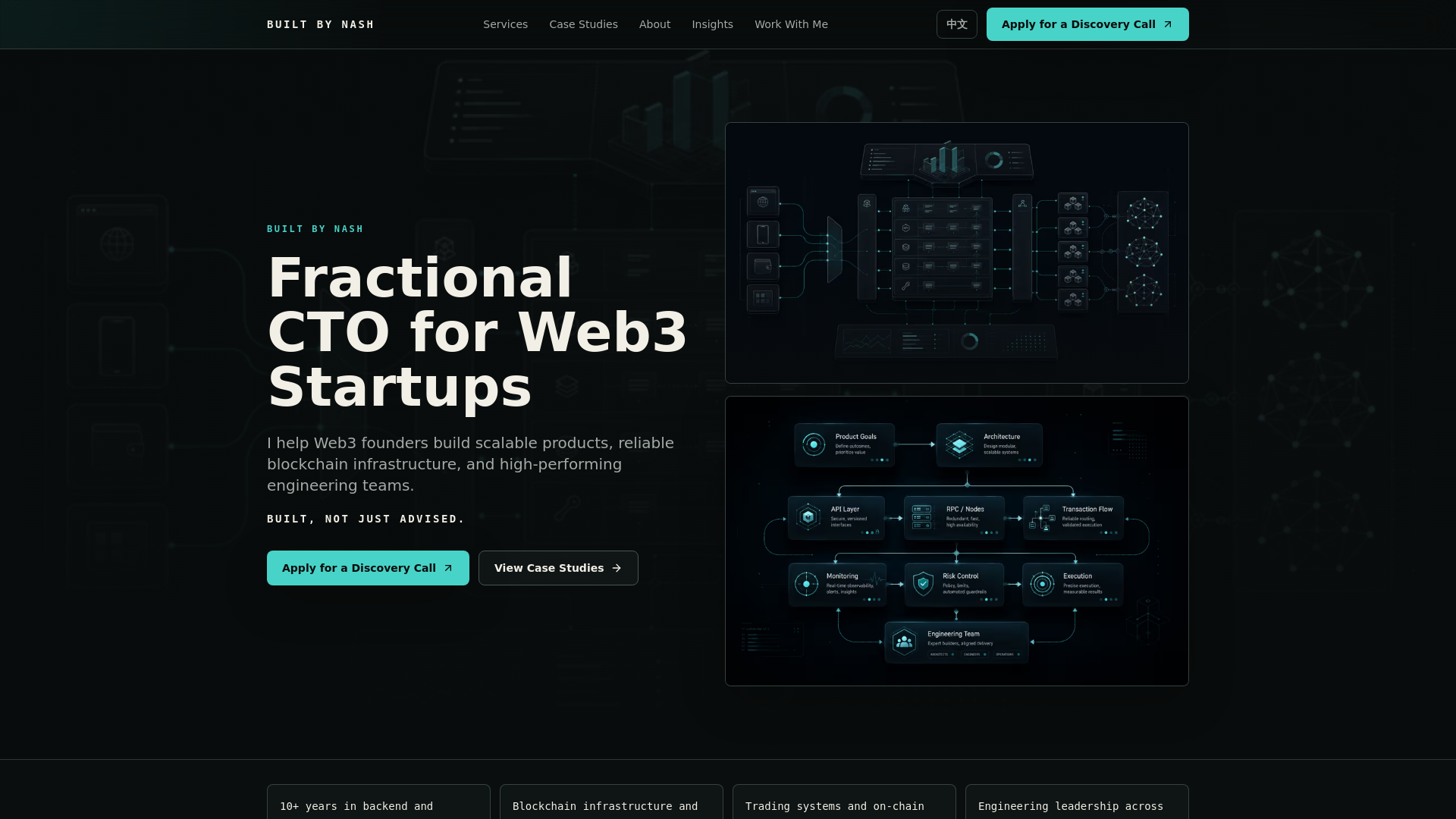 Screenshot of builtbynash.com