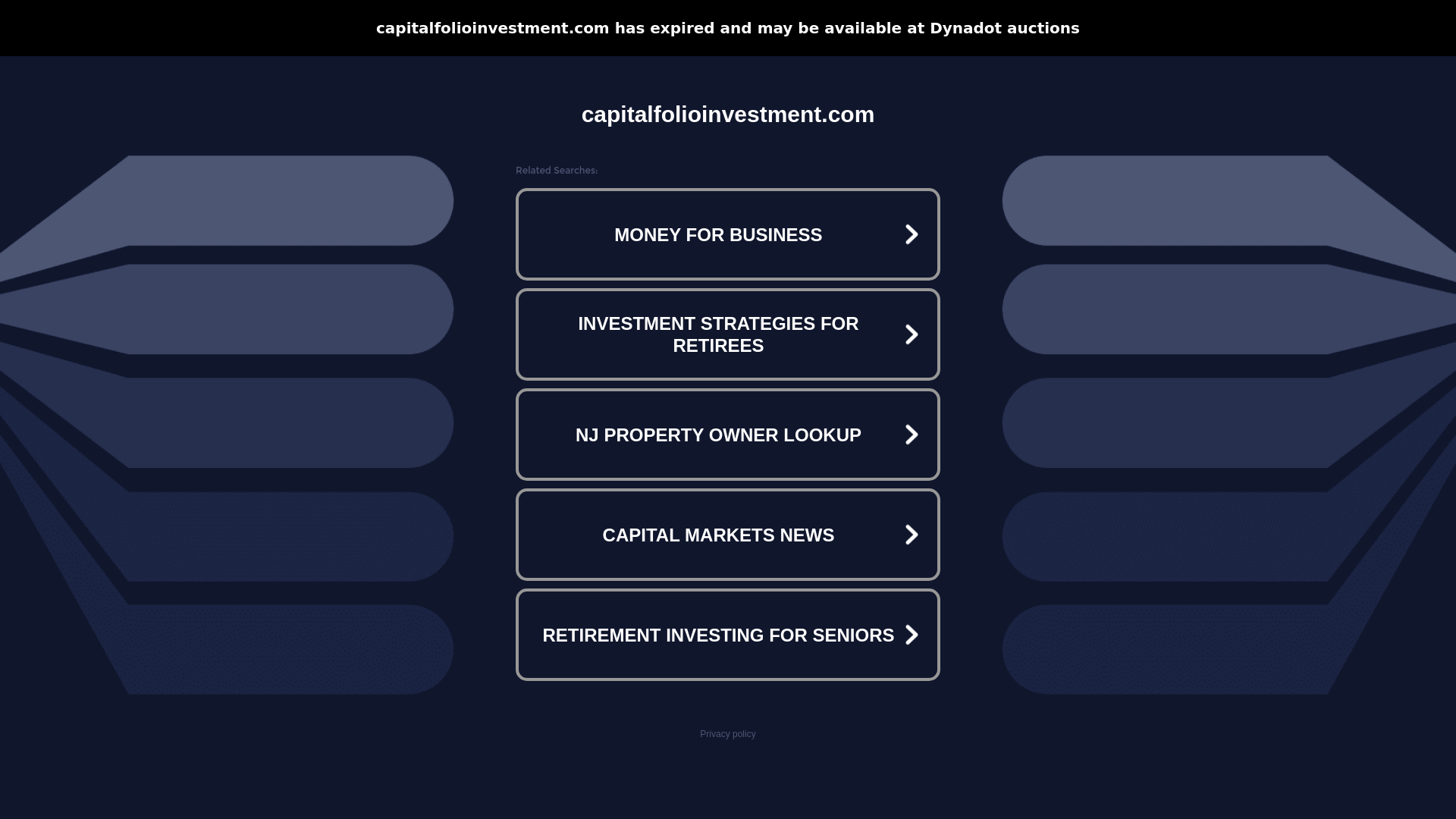Stored capture of capitalfolioinvestment.com