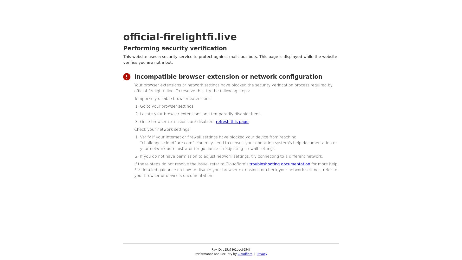 Screenshot of official-firelightfi.live