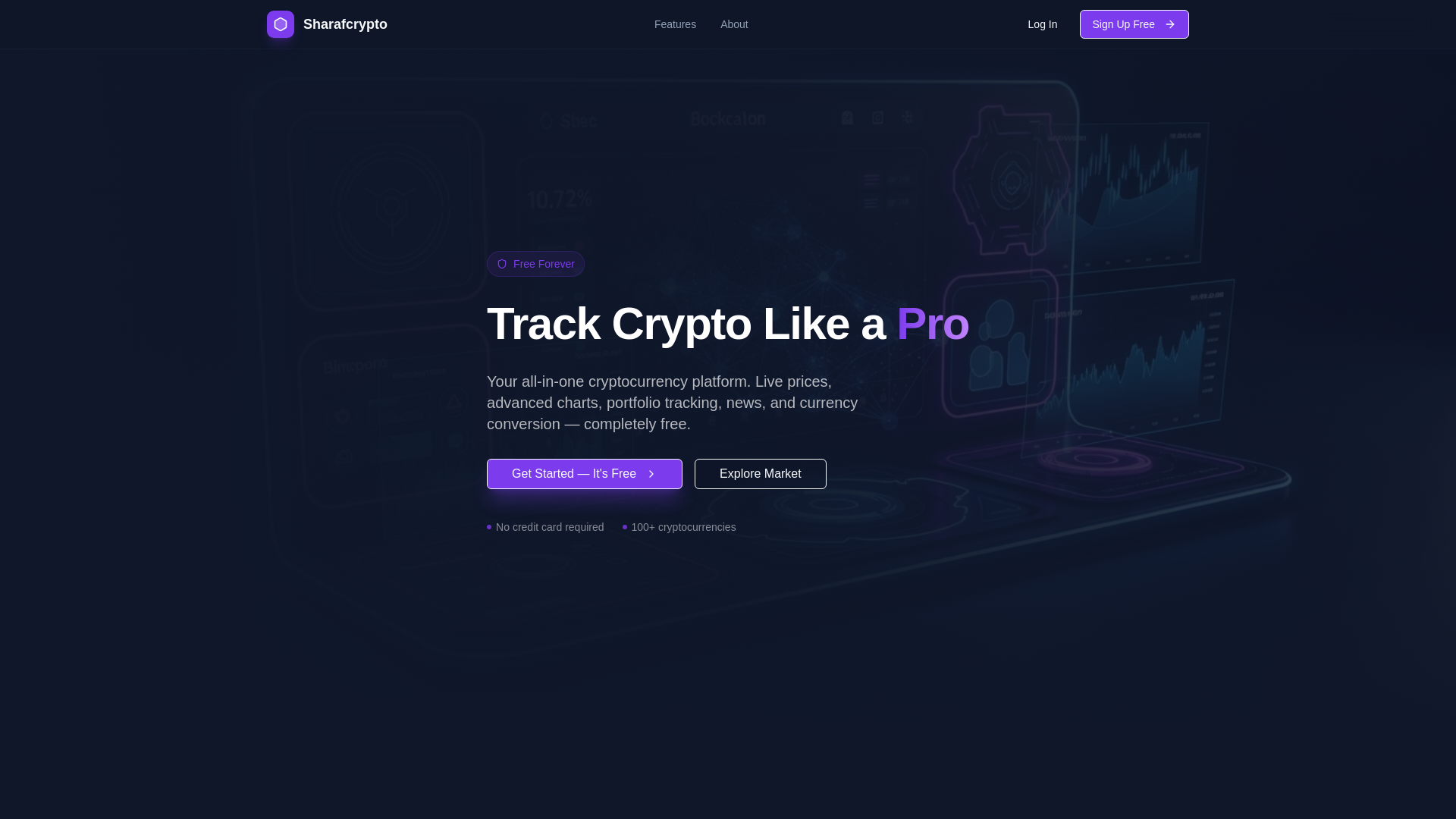 Screenshot of sharafcrypto.com