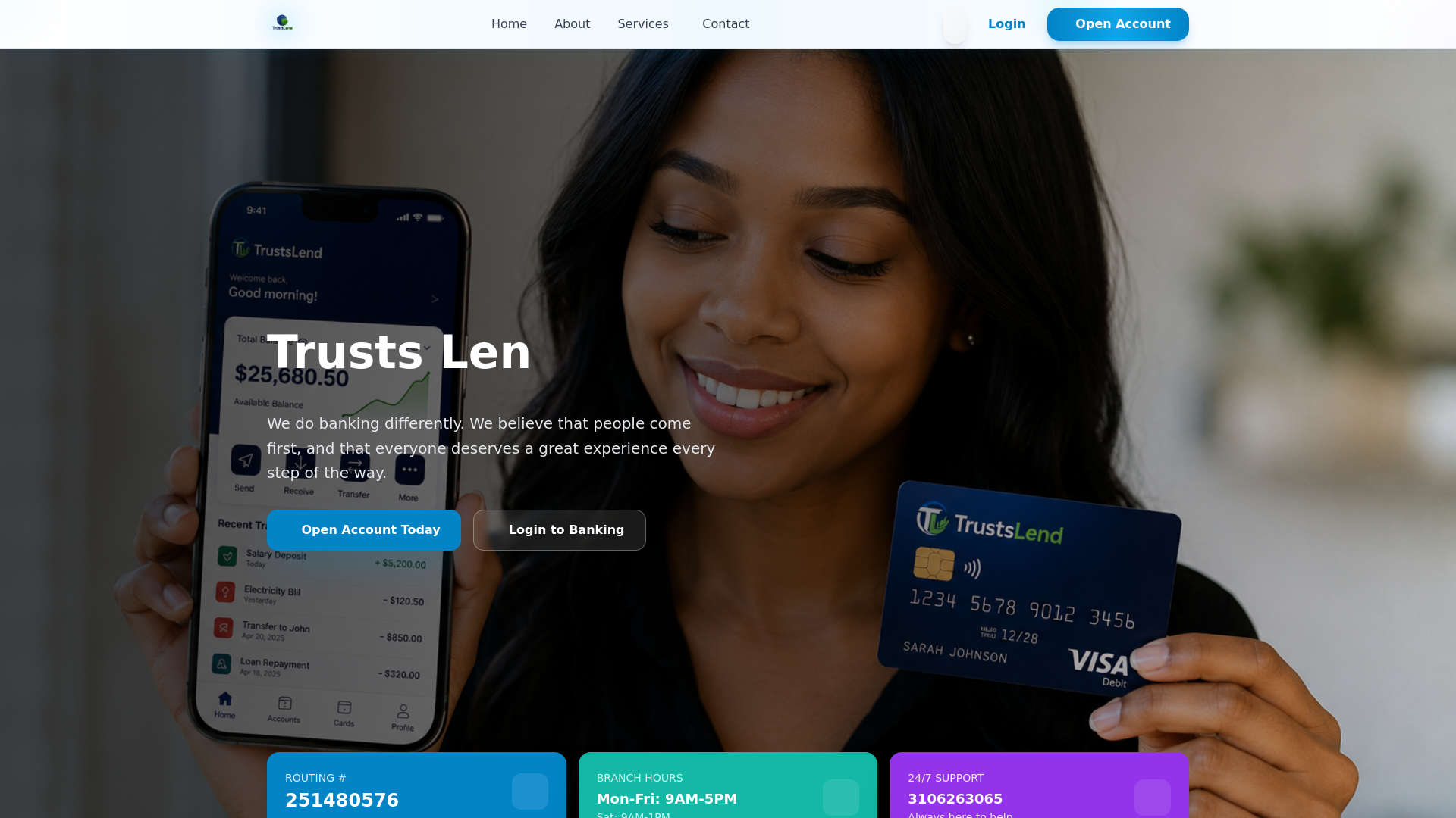 Screenshot of trustslend.com
