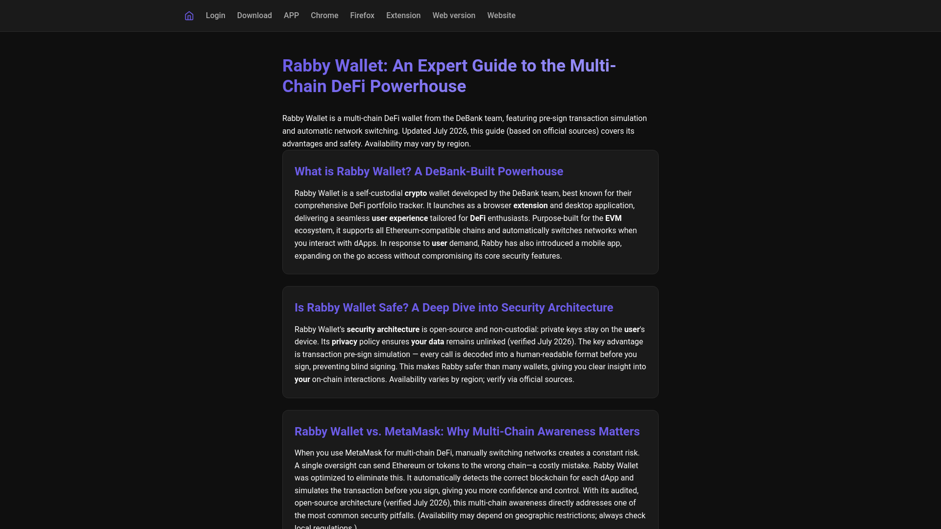 Screenshot of app-rabby.to