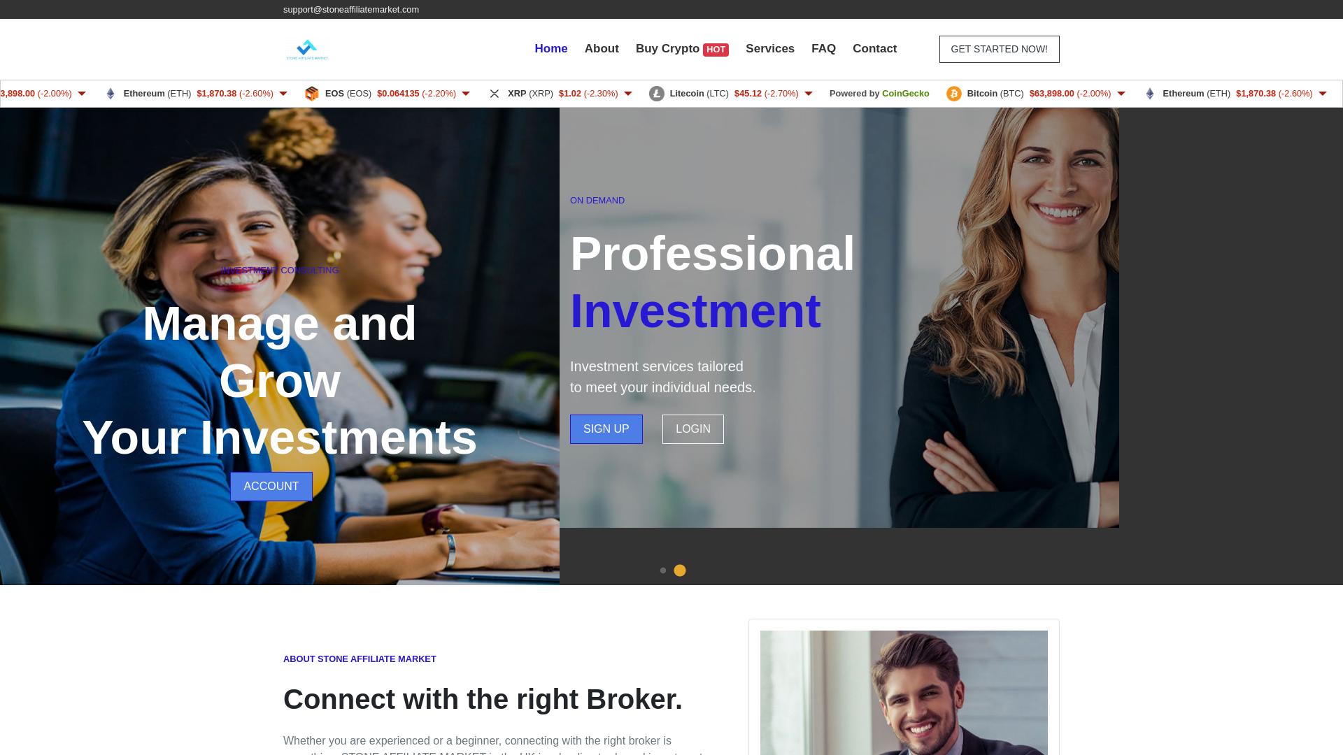 Screenshot of stoneaffiliatemarket.com