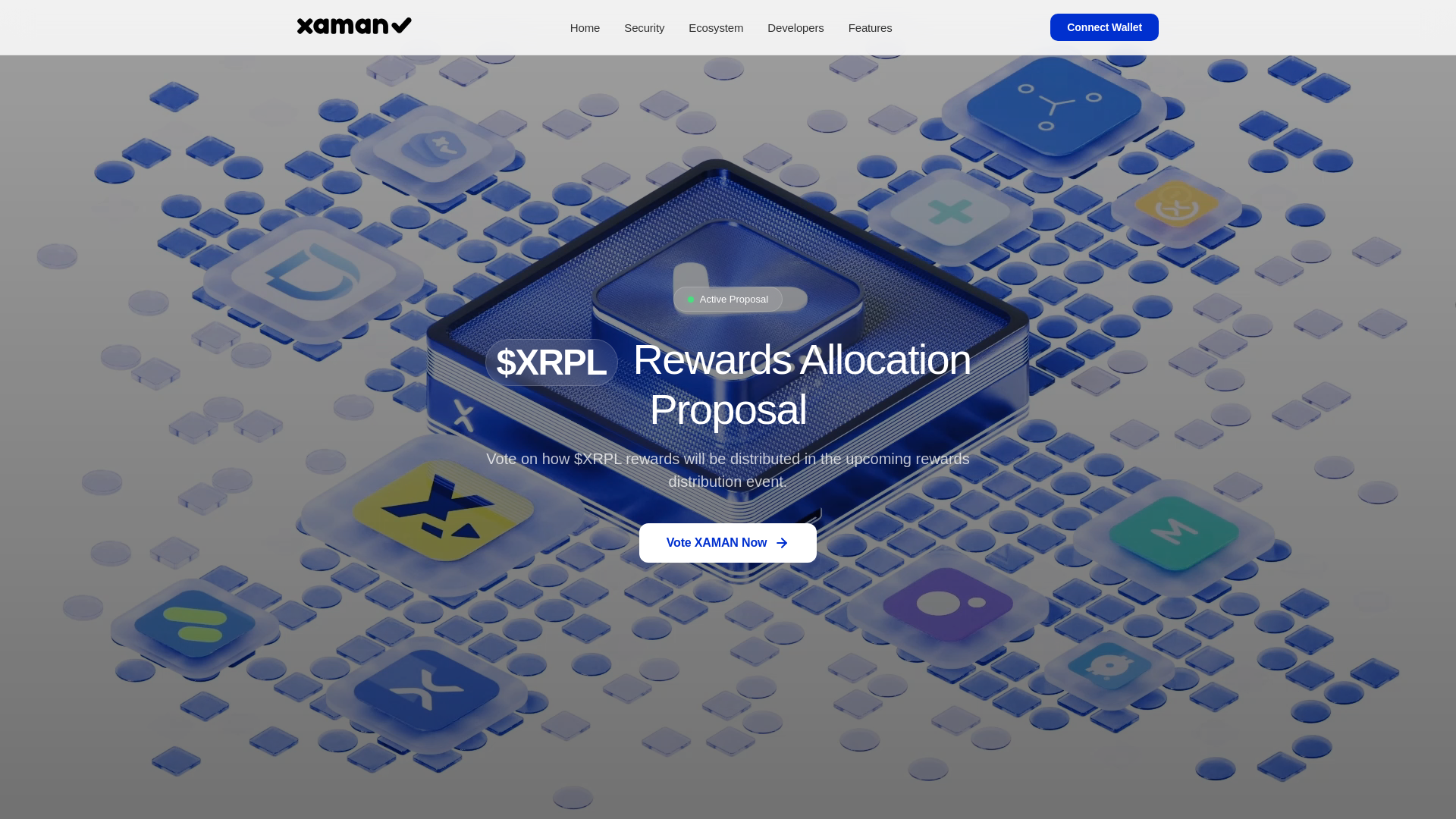 Screenshot of app.xrpl-gov.xyz
