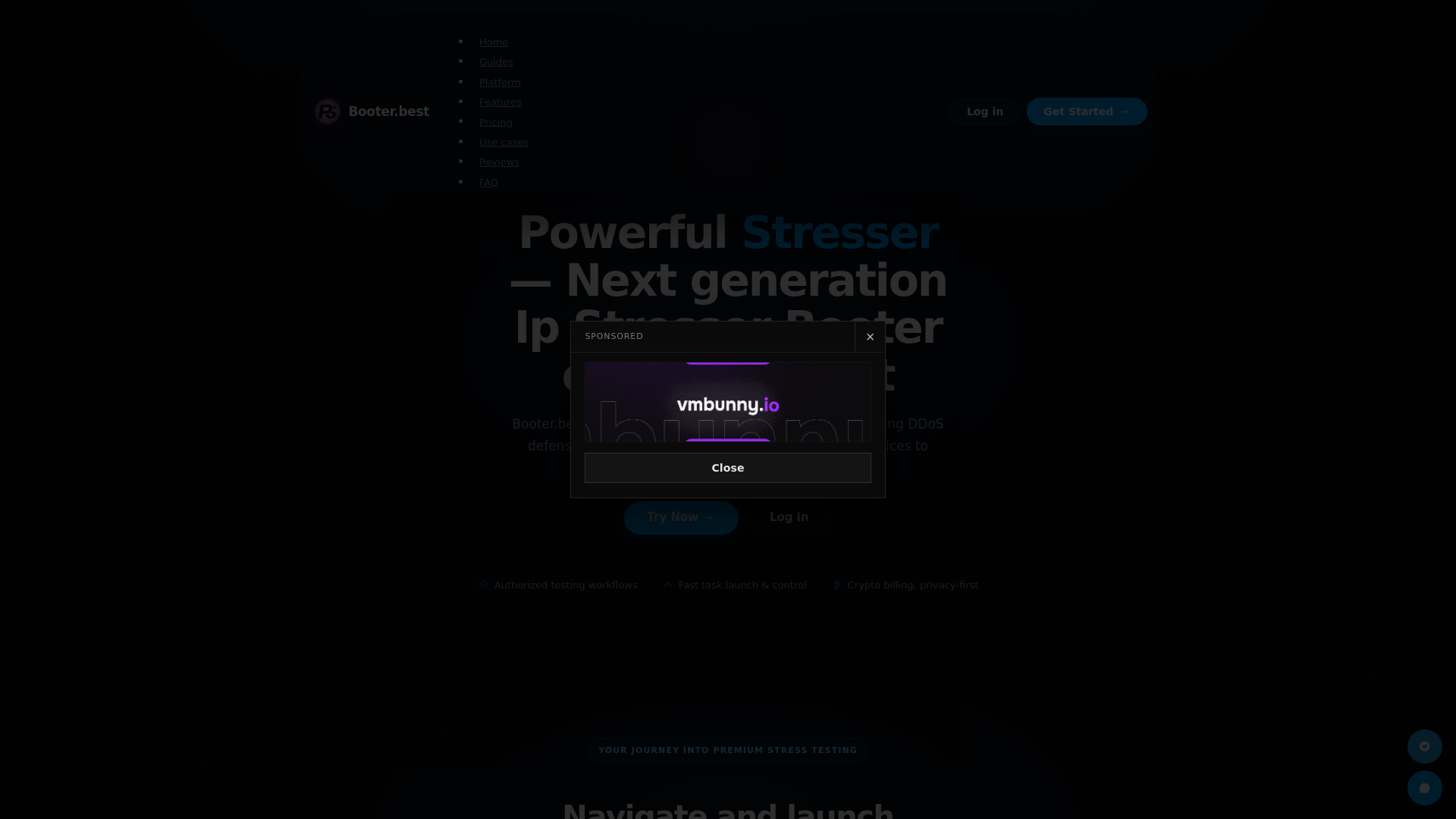 Screenshot of booter.best