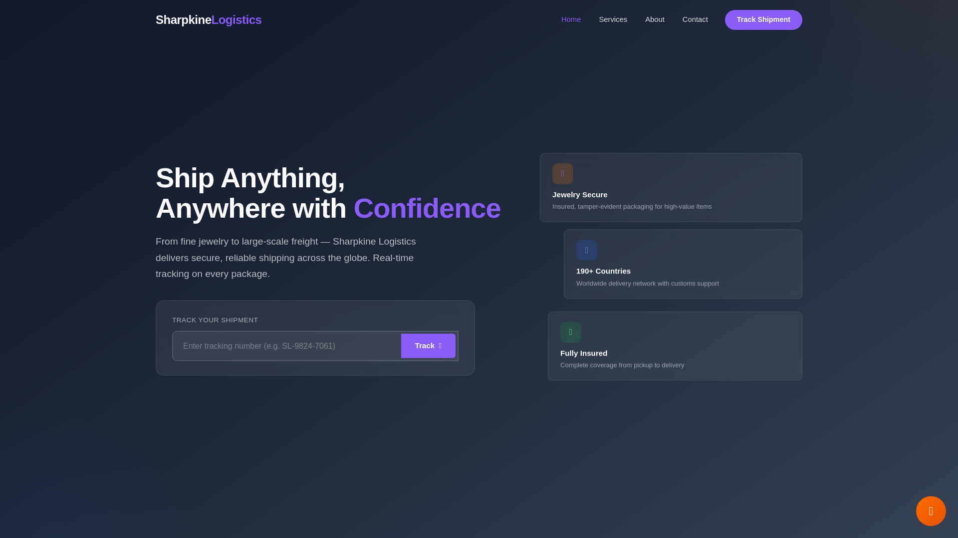 Screenshot of sharpkinelogistcis.com