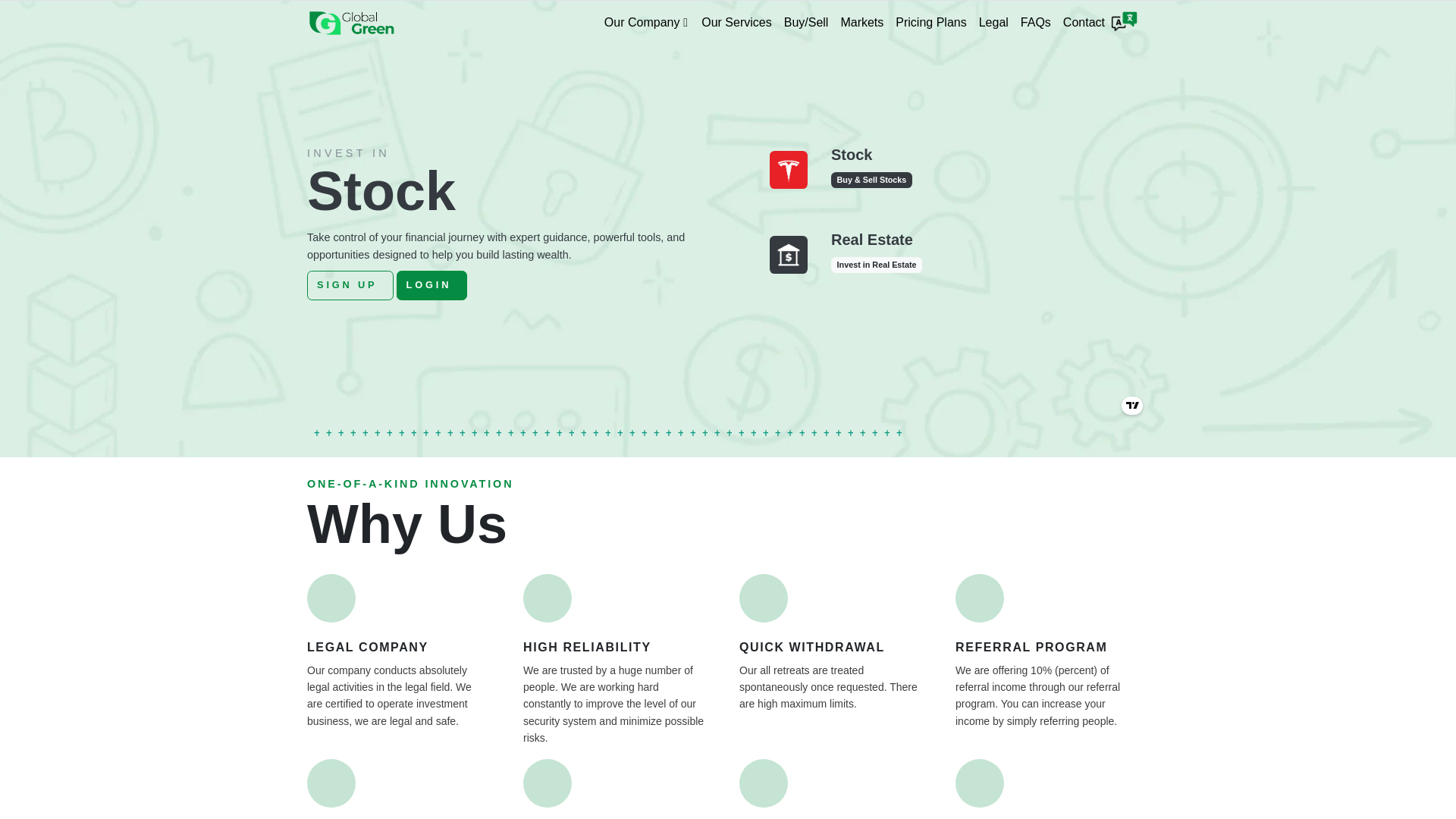 Stored capture of globalgreeninvestments.com