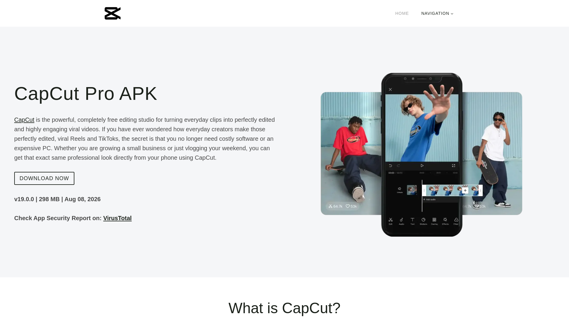 Screenshot of capcut.gg