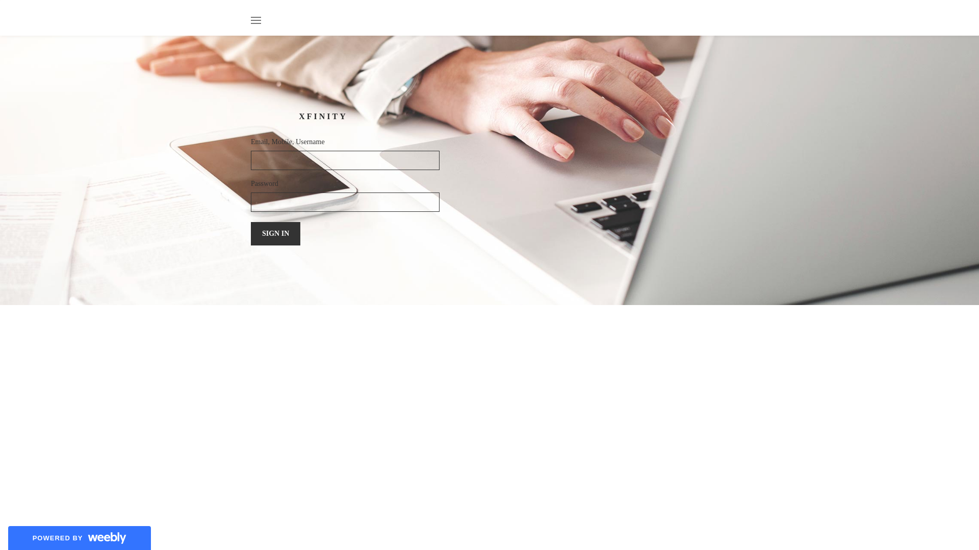 Screenshot of myaccountxfinity.weebly.com