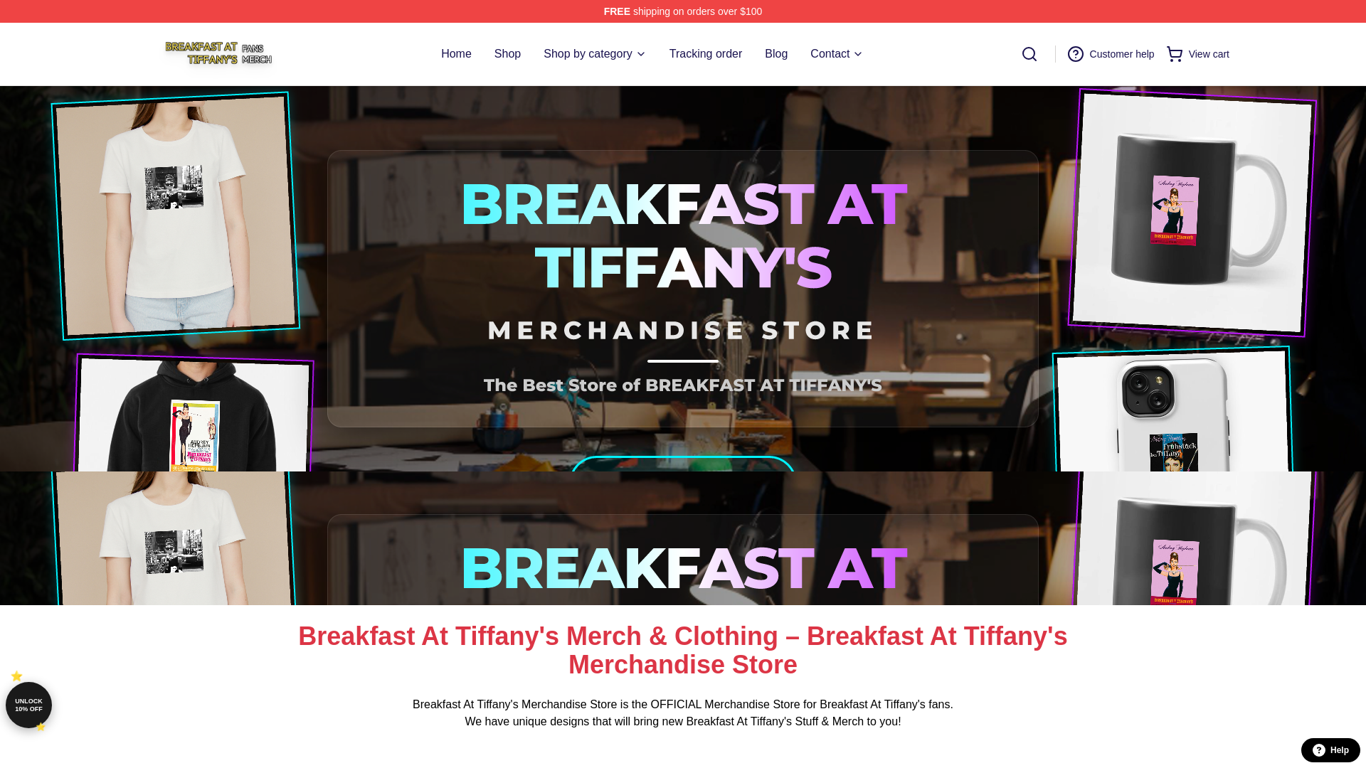 Screenshot of breakfast-at-tiffanys.shop