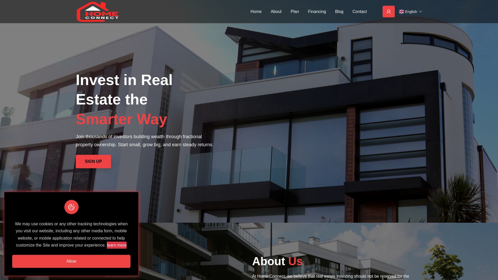 Screenshot of homeconnect.com.ng