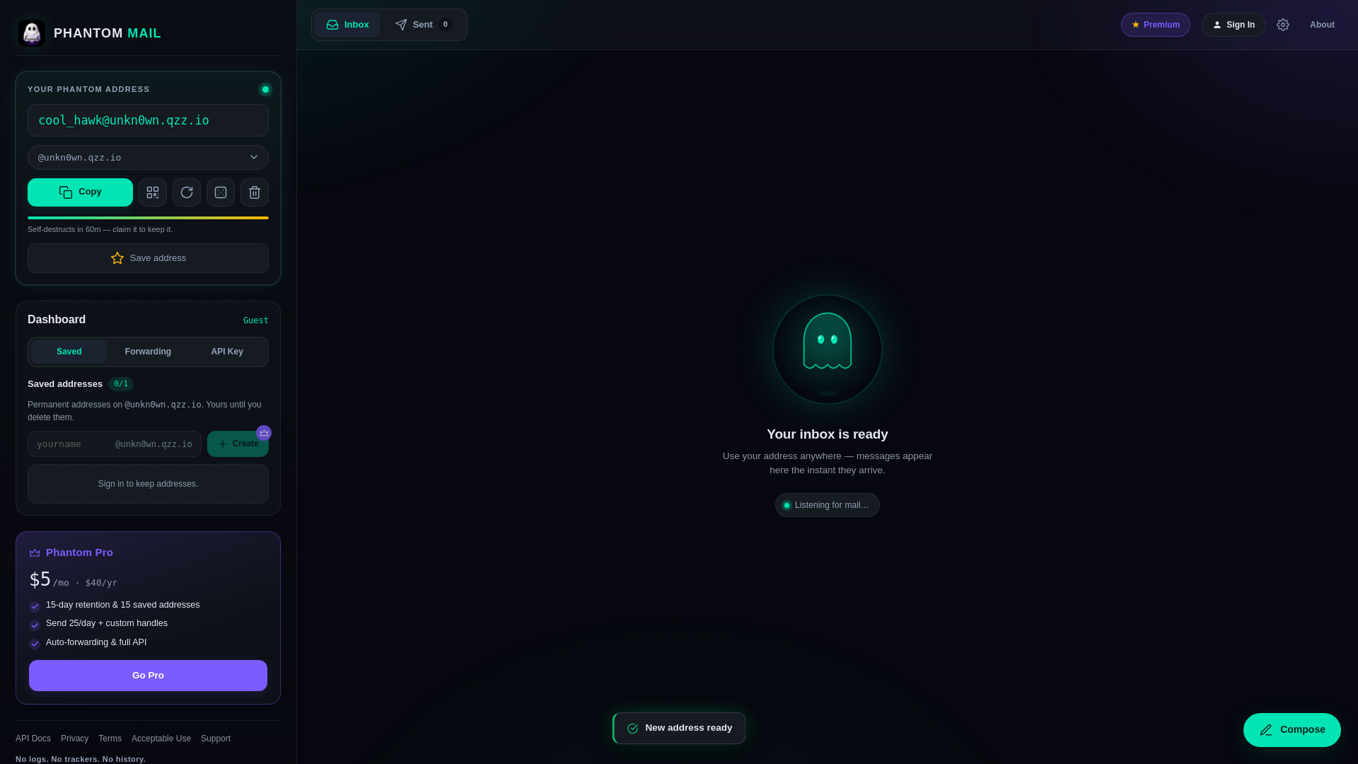 Stored capture of phantom-mail.pages.dev