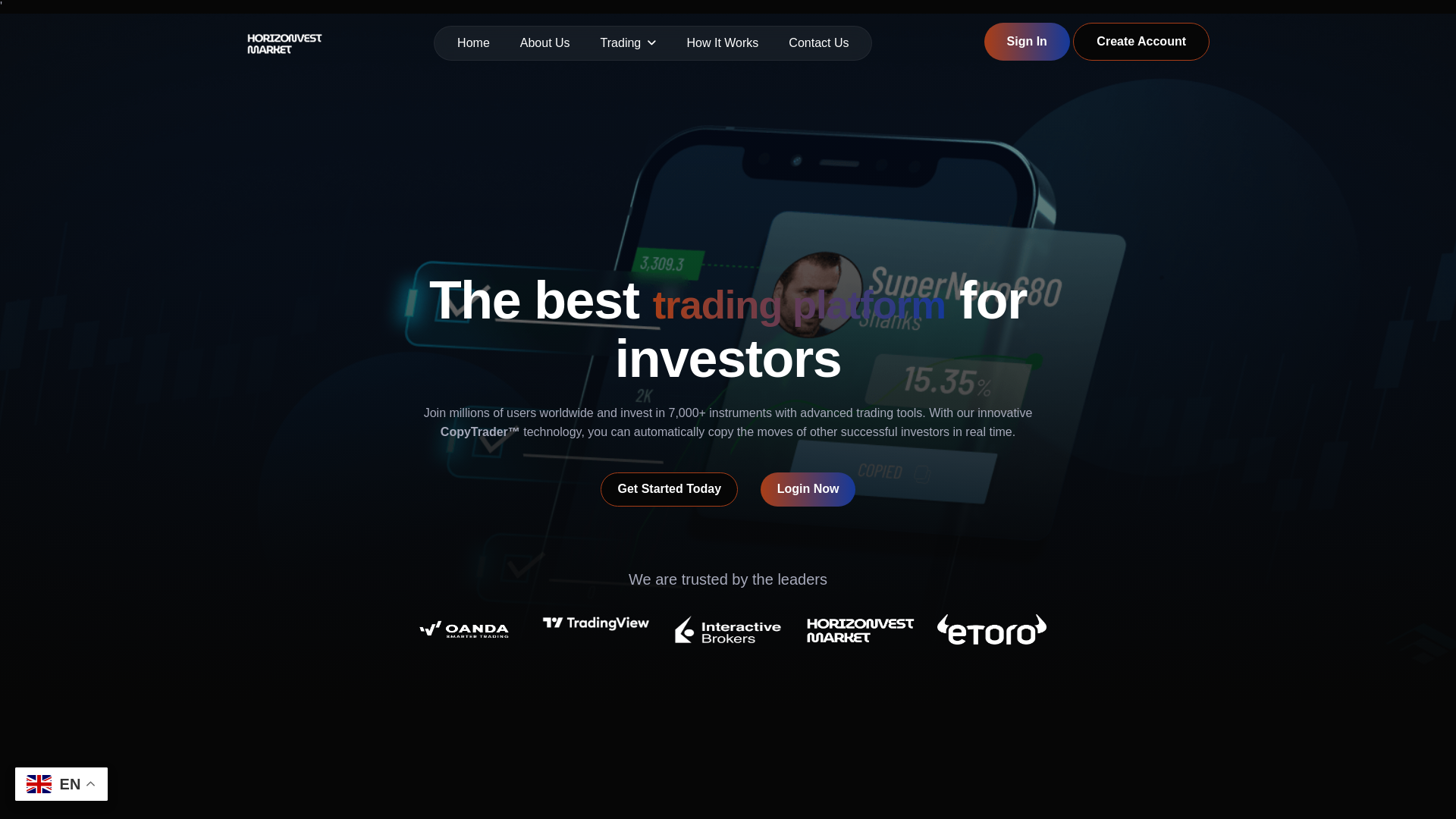 Screenshot of horizonvestmarket.com