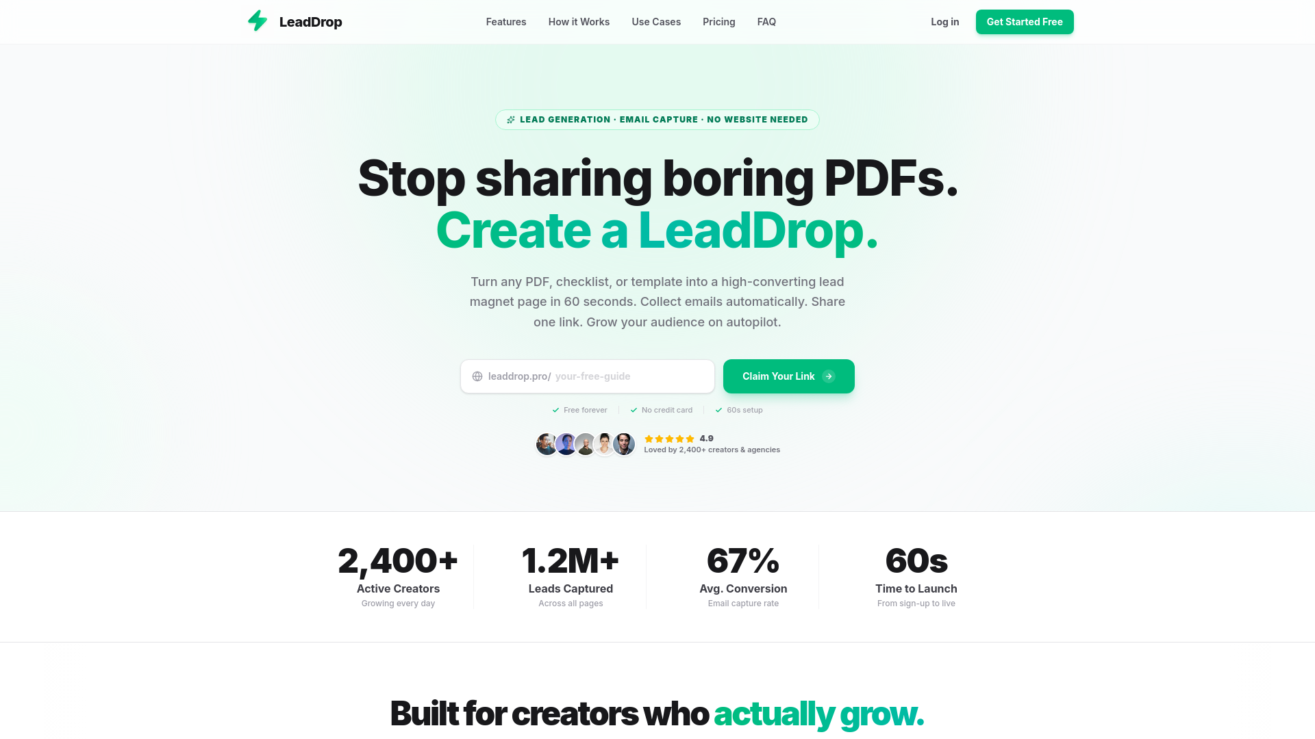 Screenshot of leaddrop.pro