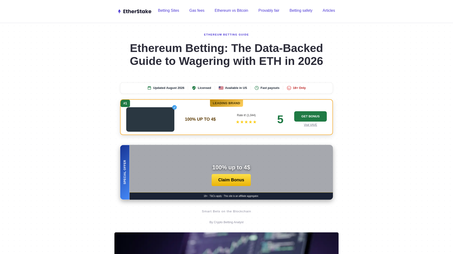 Screenshot of ethereumbetting-au.com