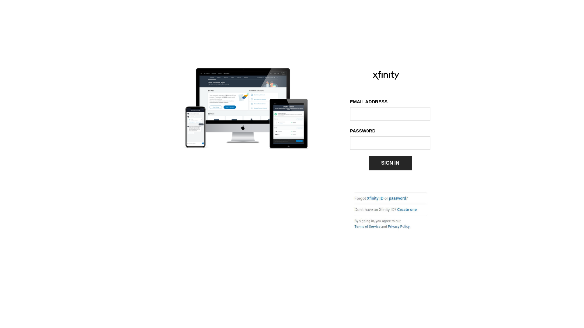 Screenshot of comcastcommunicationservice.weebly.com