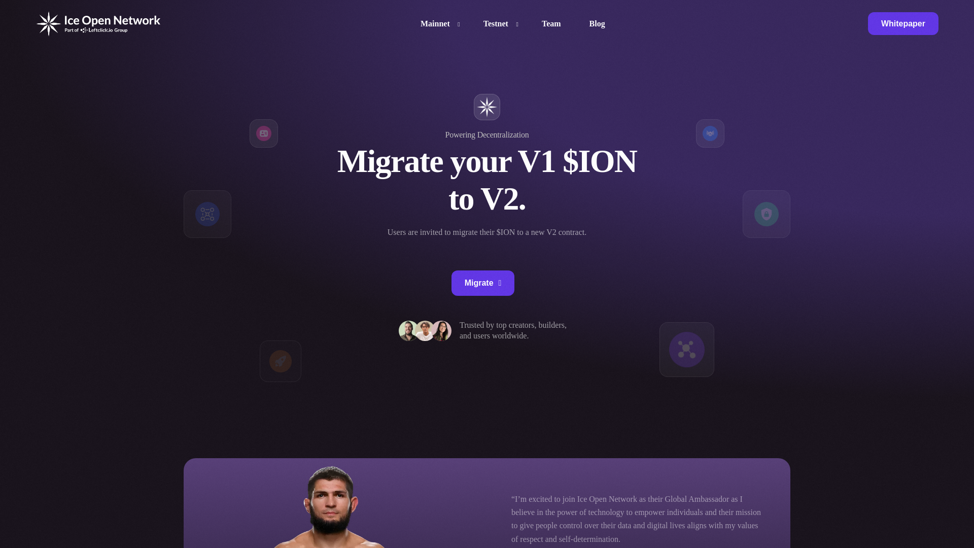 Screenshot of migrate-ice.xyz