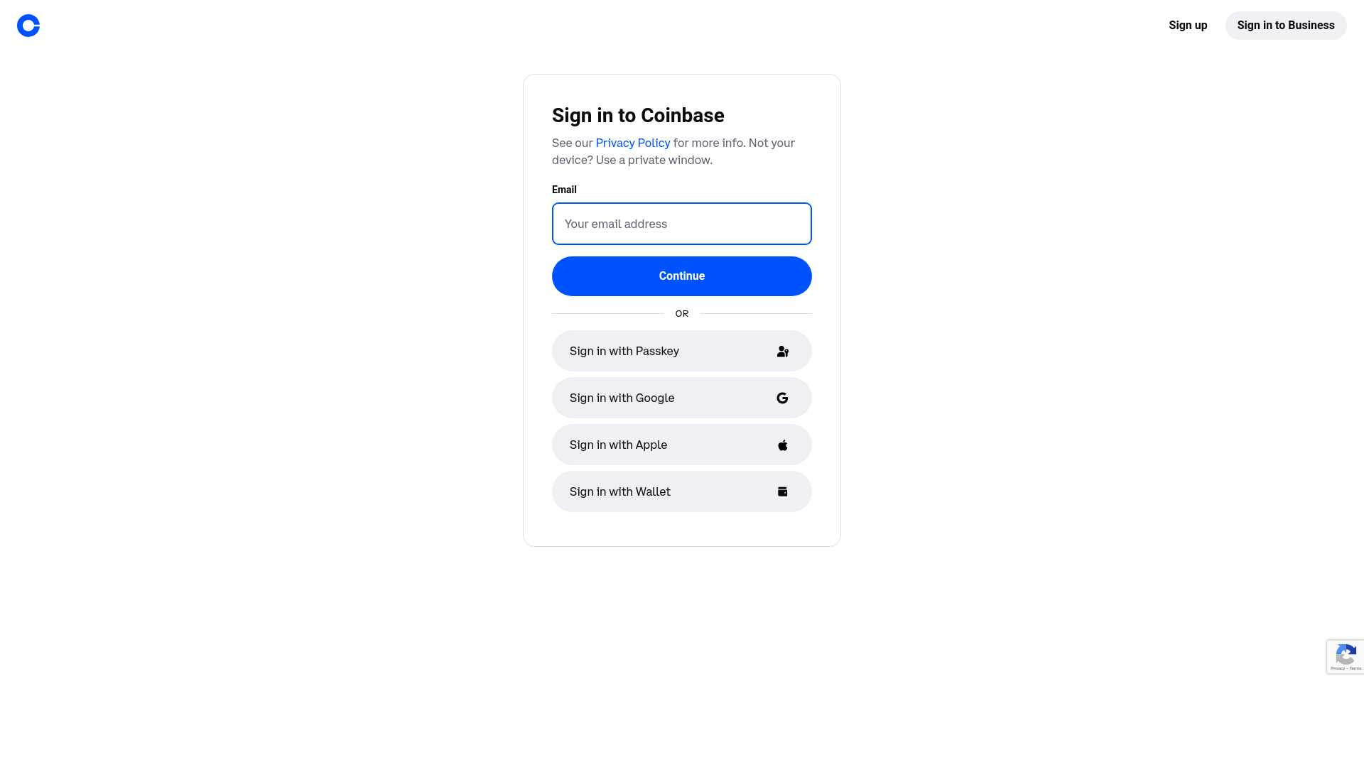 Screenshot of coinbase.ct.ws