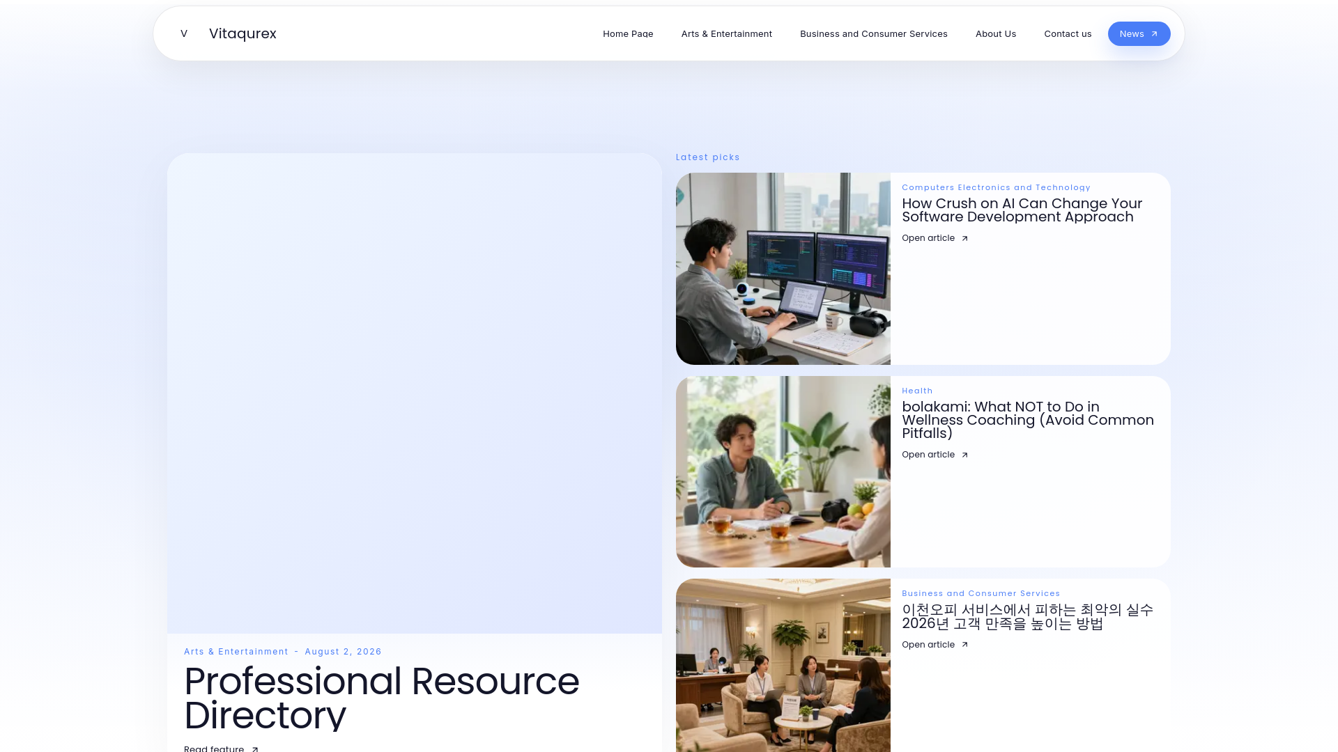 Screenshot of vitaqurex.com