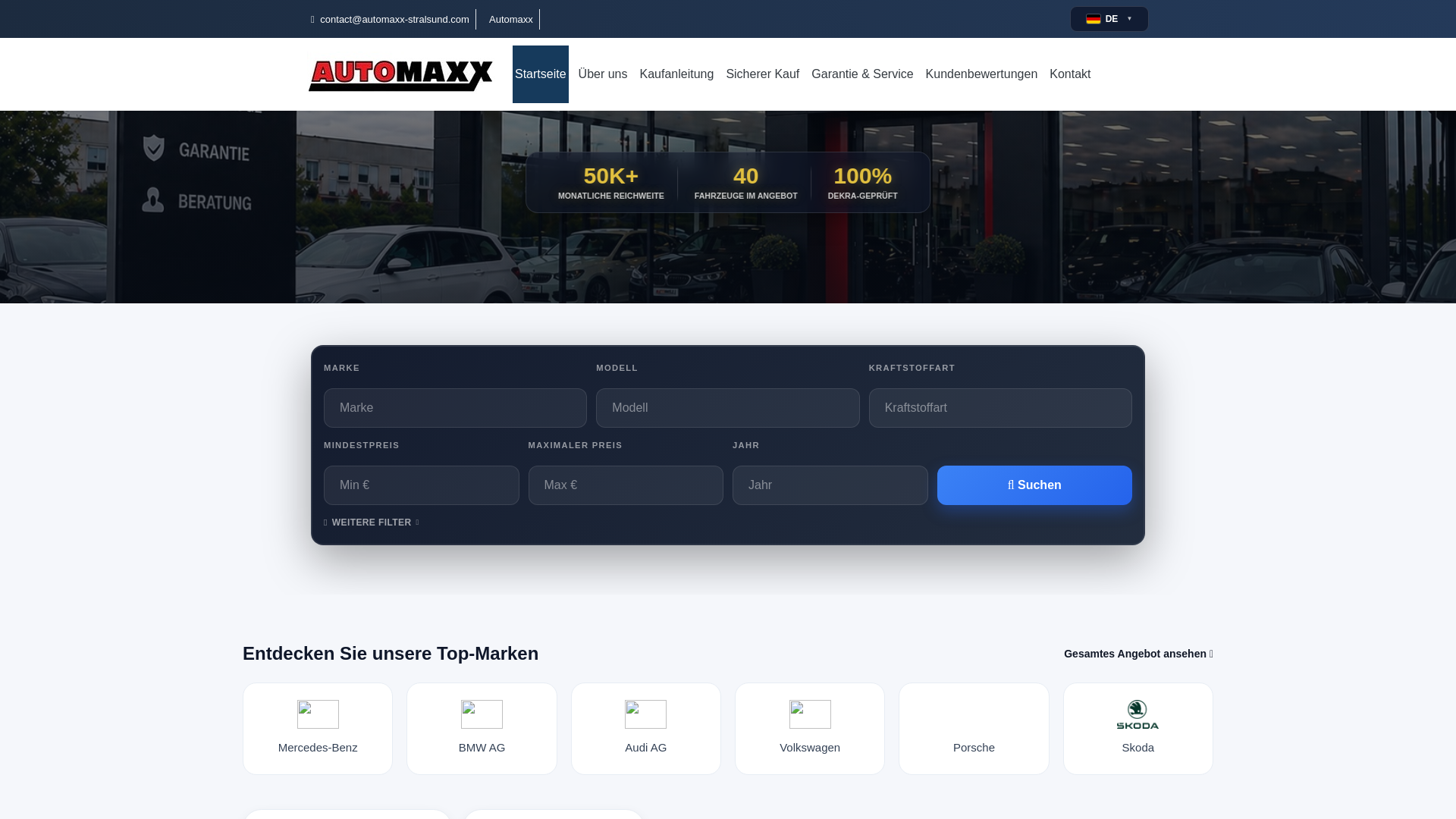 Screenshot of automaxx-stralsund.com