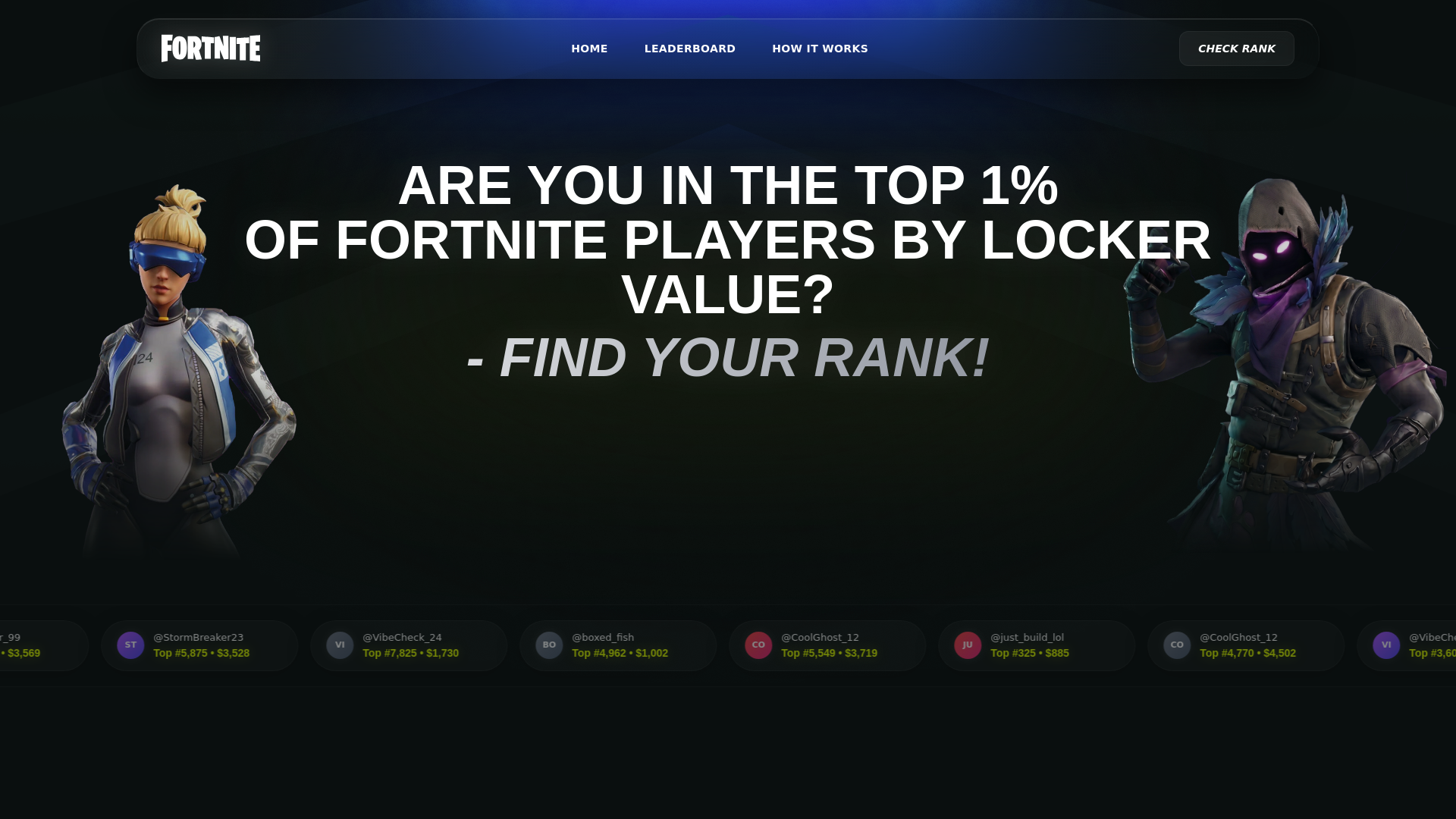 Screenshot of fortprice.life