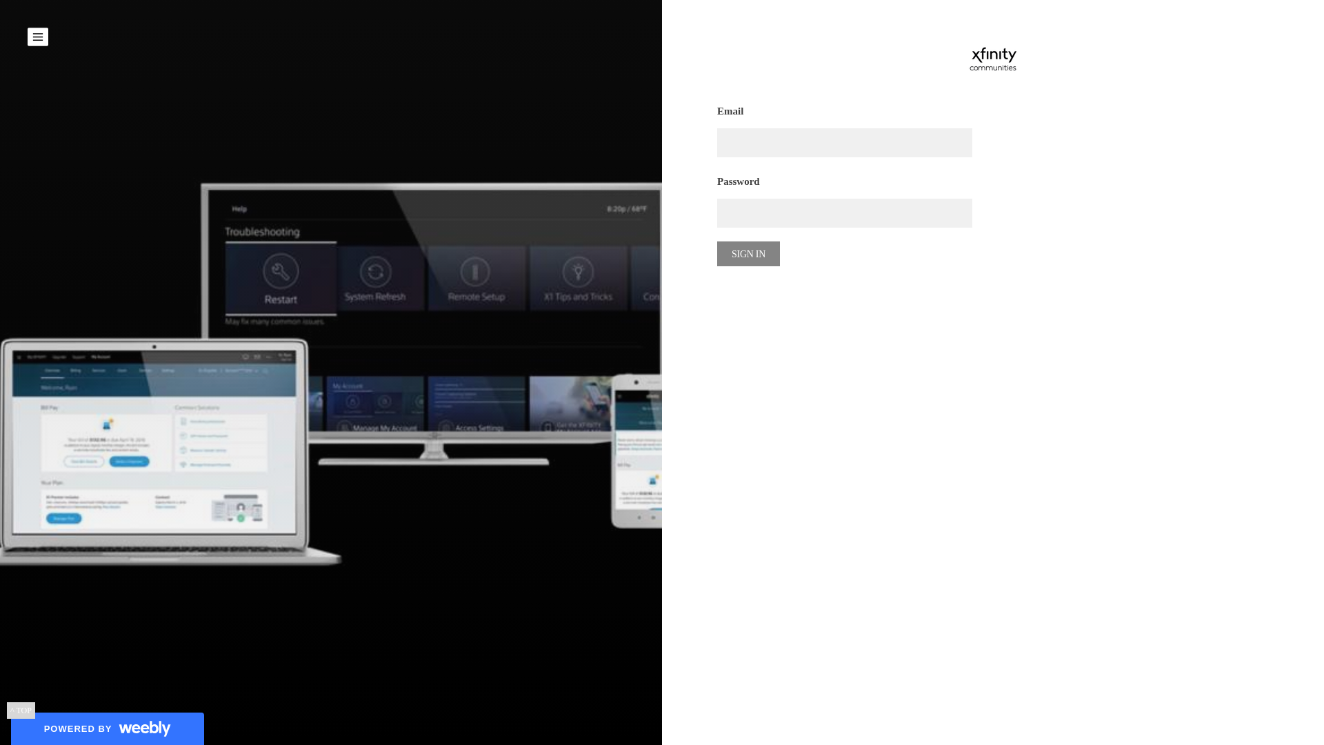 Screenshot of mailerxfinity.weebly.com