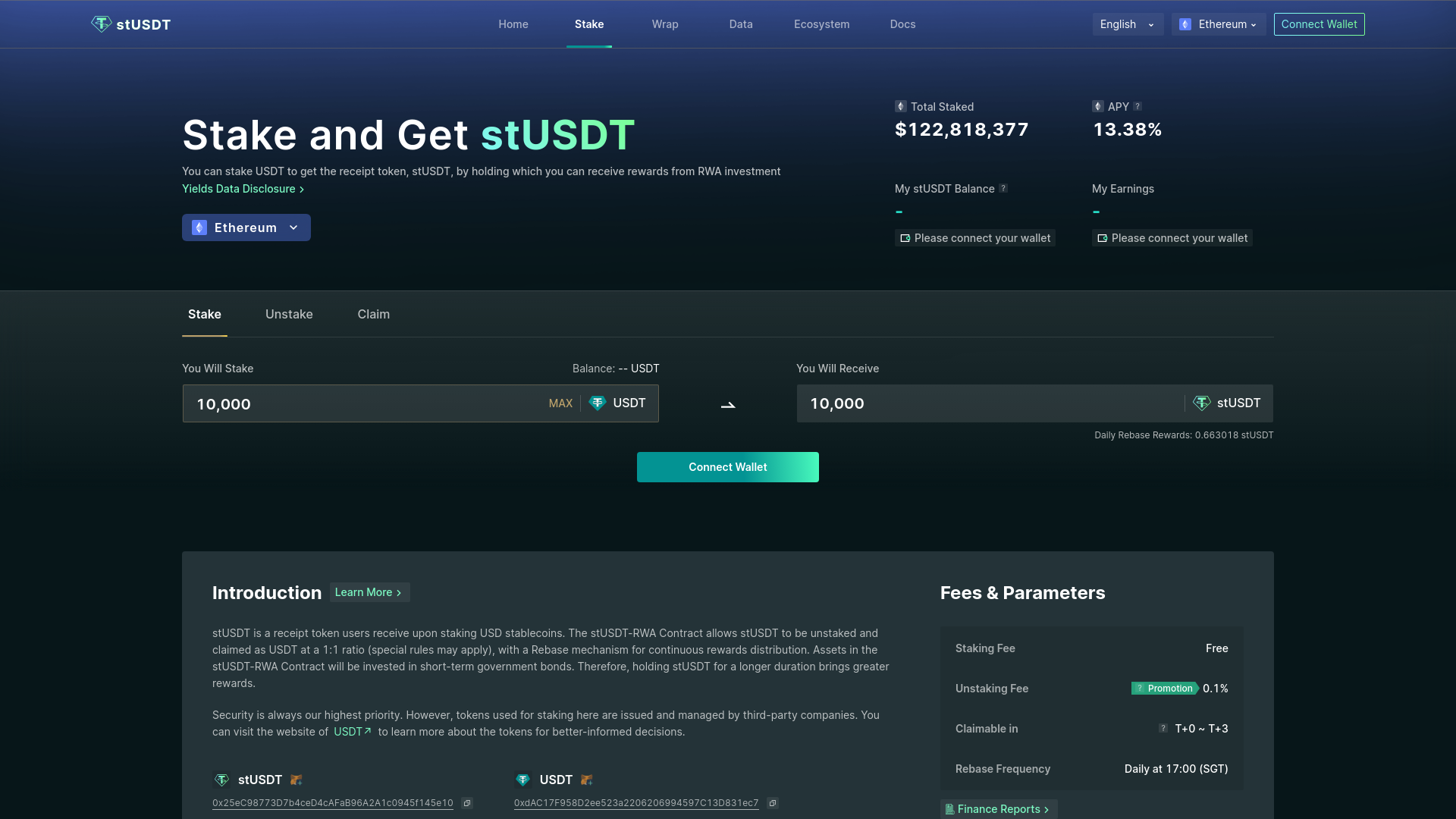 Screenshot of stusdt.pro
