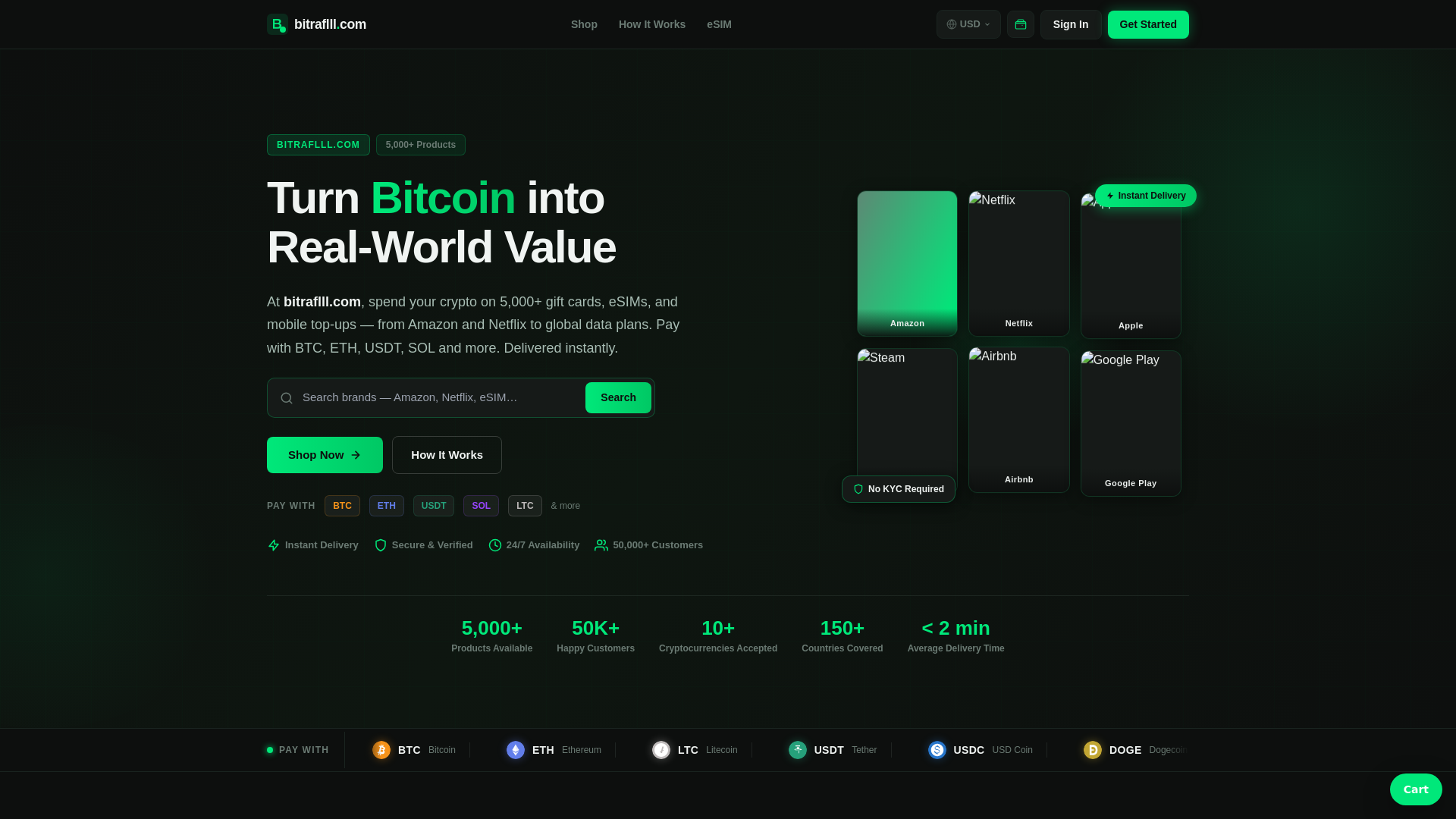 Screenshot of bitraflil.com