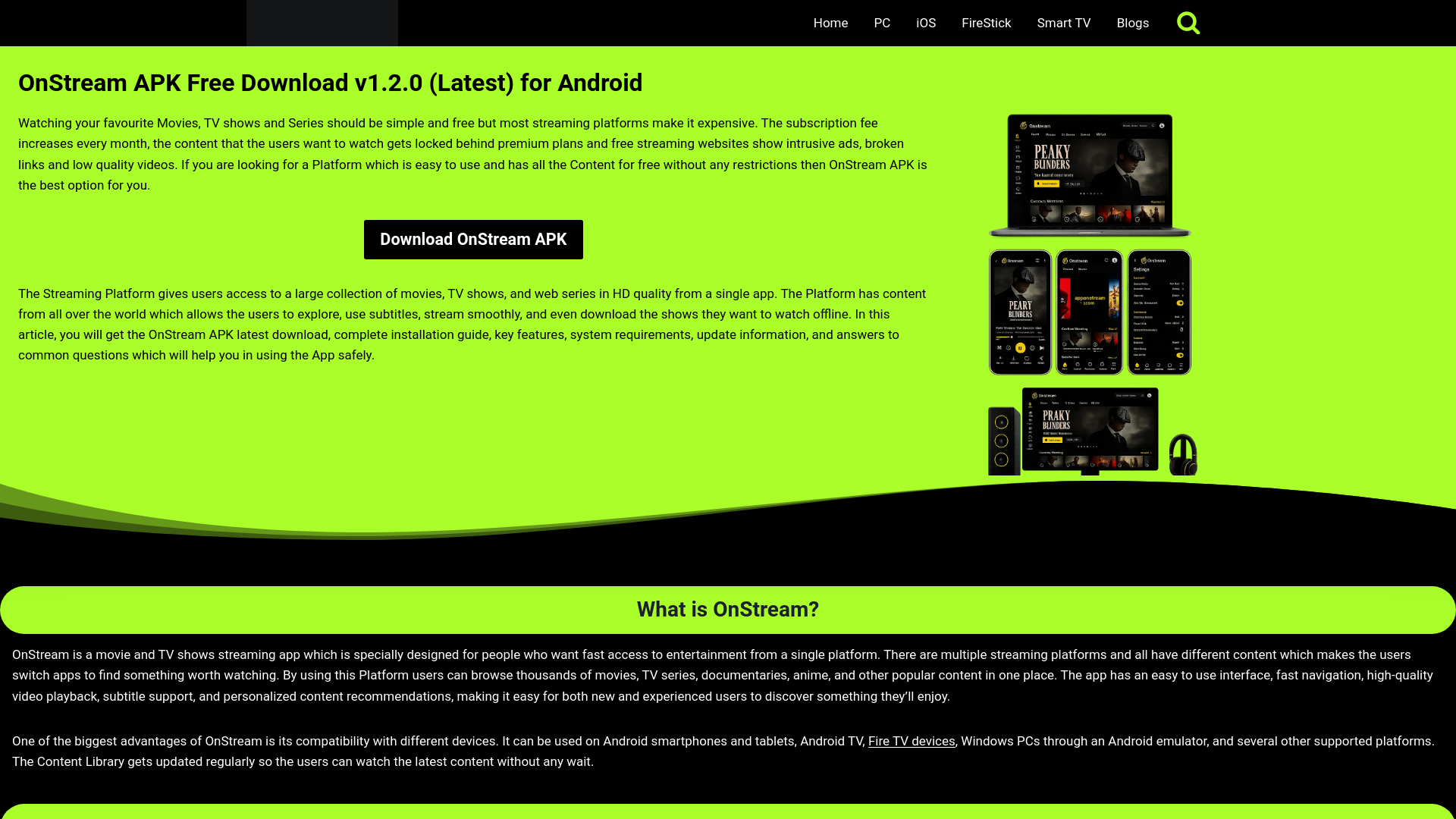 Screenshot of apponstream.com