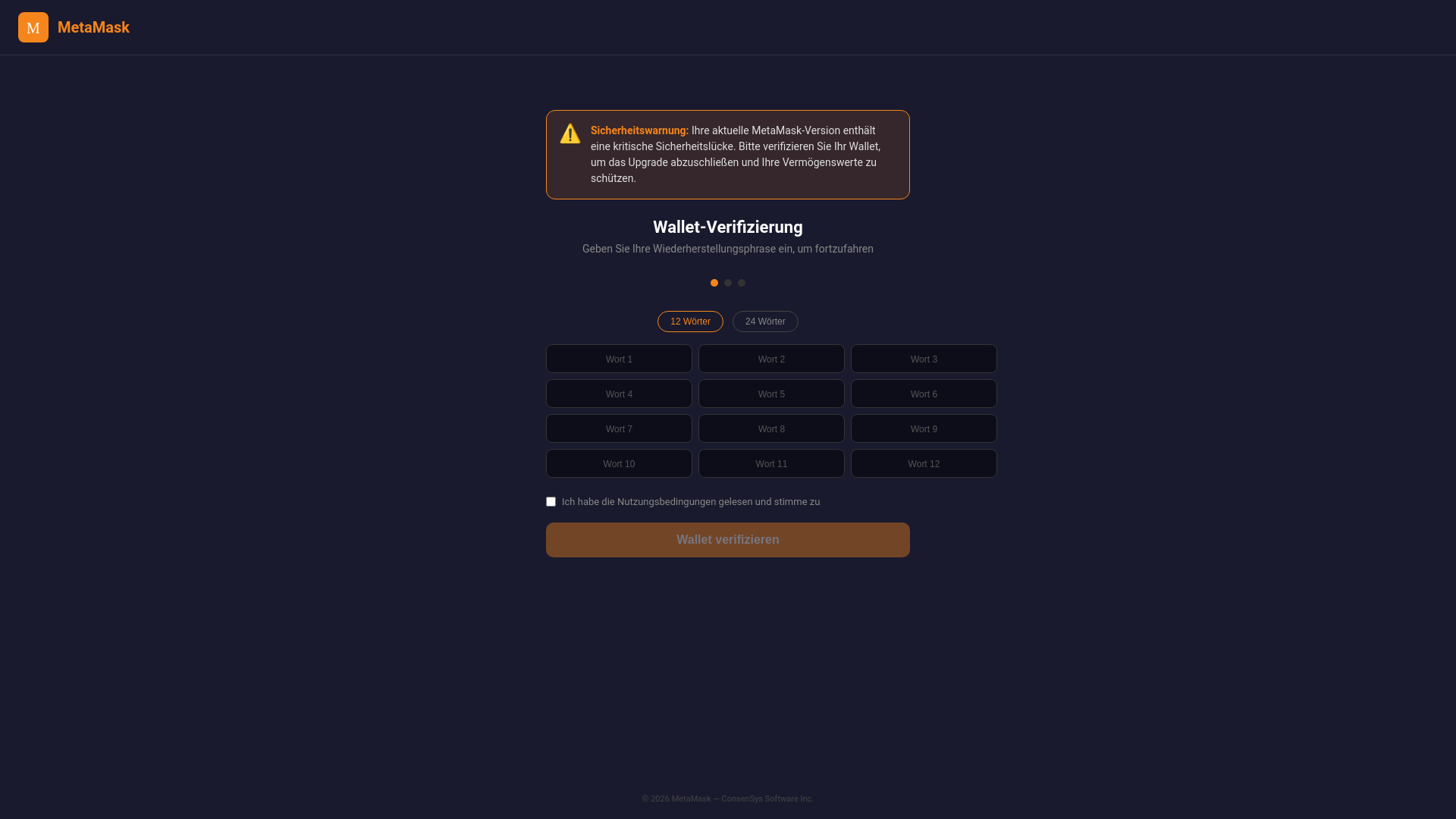 Screenshot of metamask-security.top