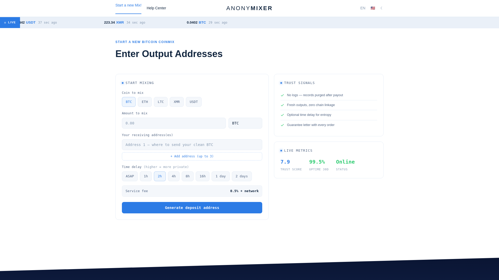 Screenshot of anonymixer.my