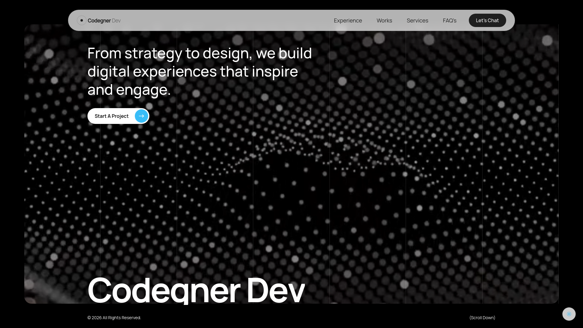 Screenshot of codegner.dev